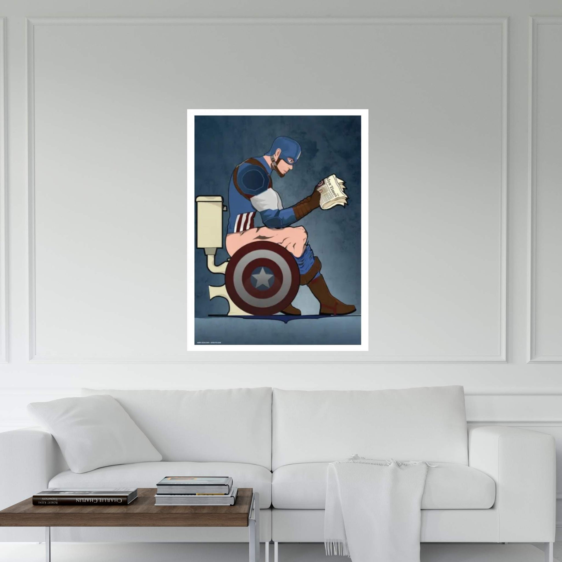 Captian America Canvas Wall Art - Y Canvas