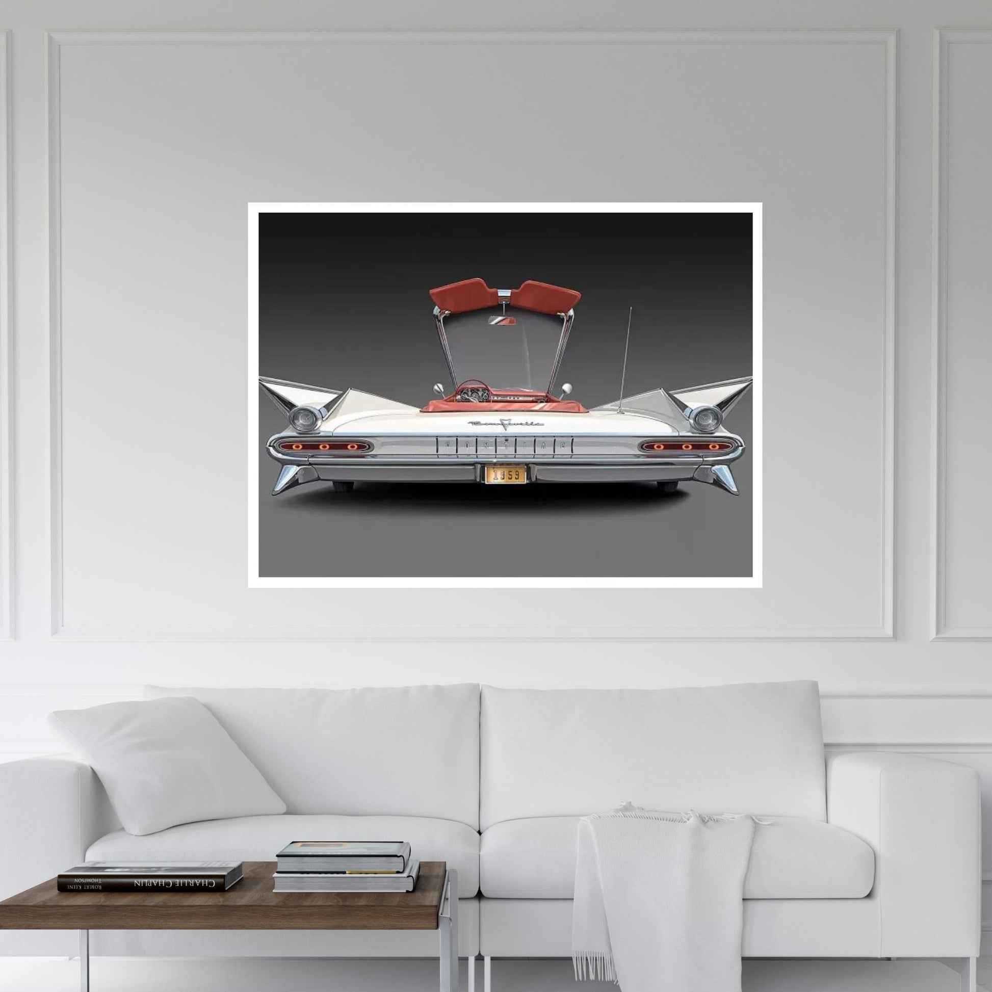 1959 Pontiac Bonneville Canvas Wall Art - Y Canvas