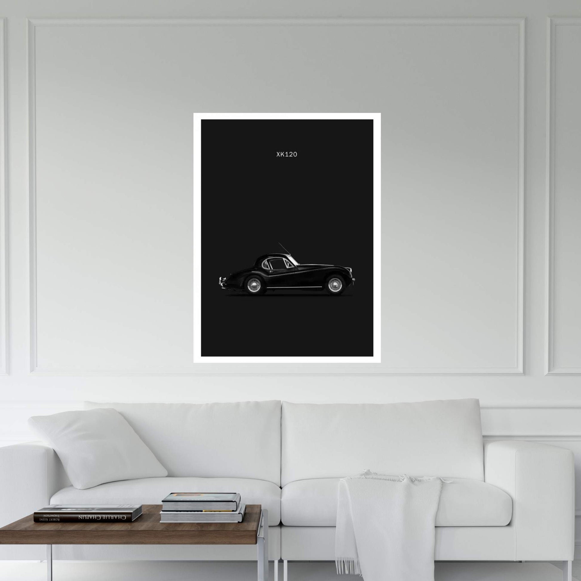 1952 Jaguar XK120 Coupe Canvas Wall Art - Y Canvas