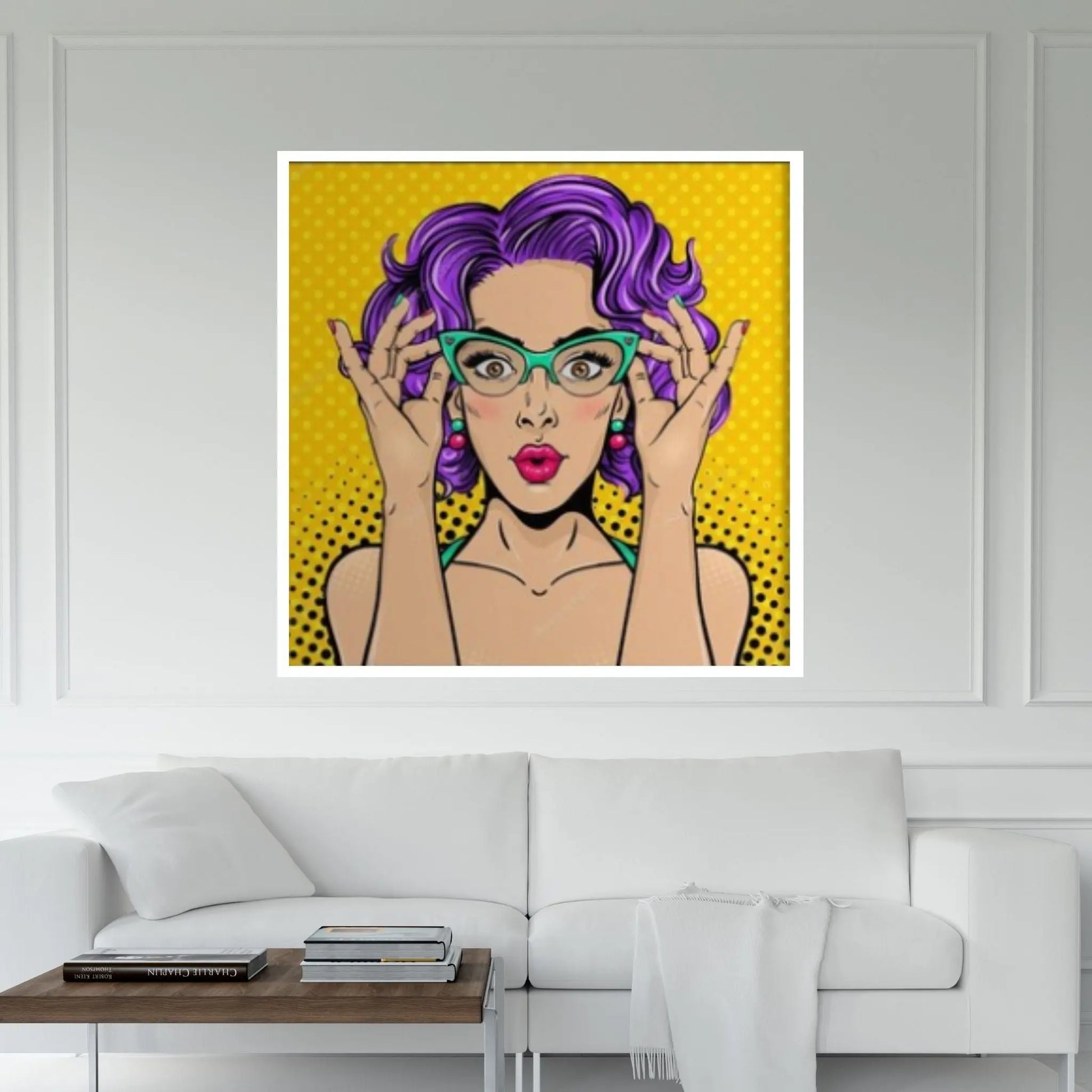 Pop Art Woman Wall Art, Comic Pop Art, Retro Comic - Y Canvas