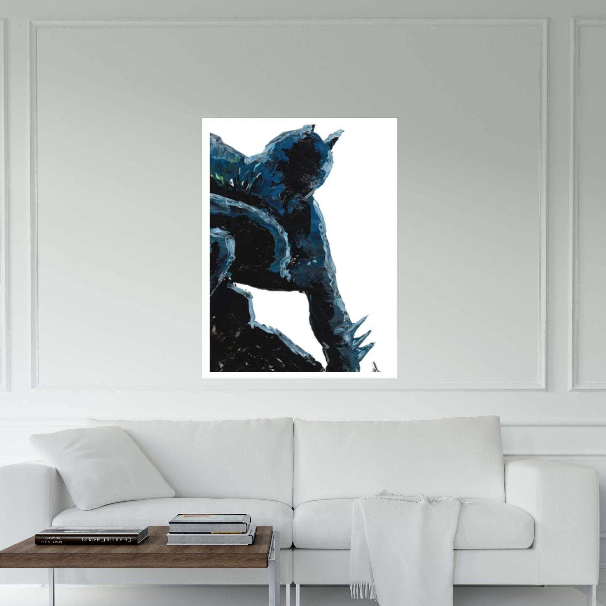 Batman Abstract III Canvas Wall Art - Y Canvas