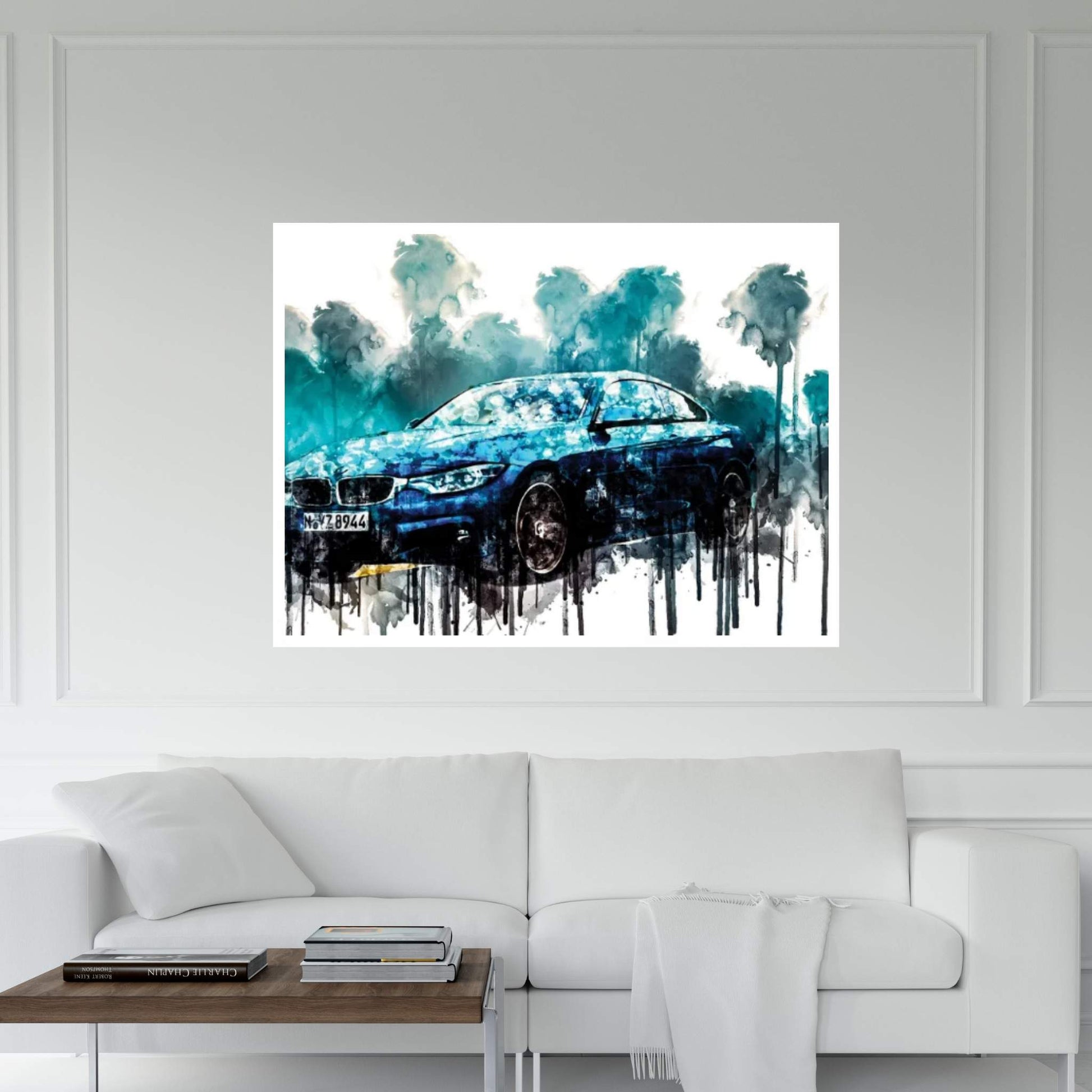 2018 BMW Series M Sport Coupe Canvas Wall Art - Y Canvas