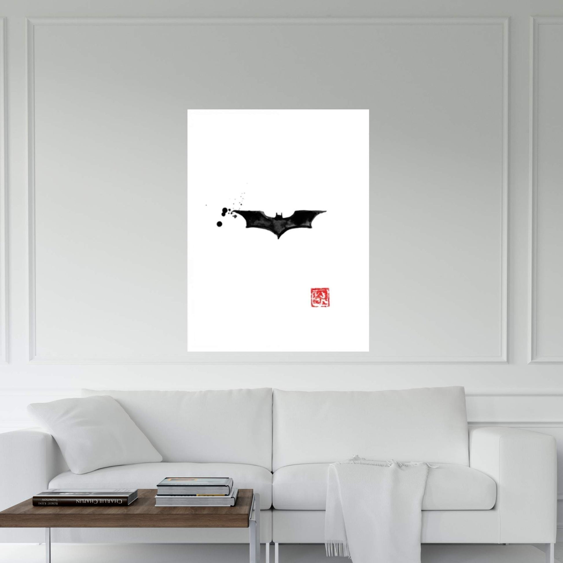 Batman Logo Canvas Wall Art - Y Canvas