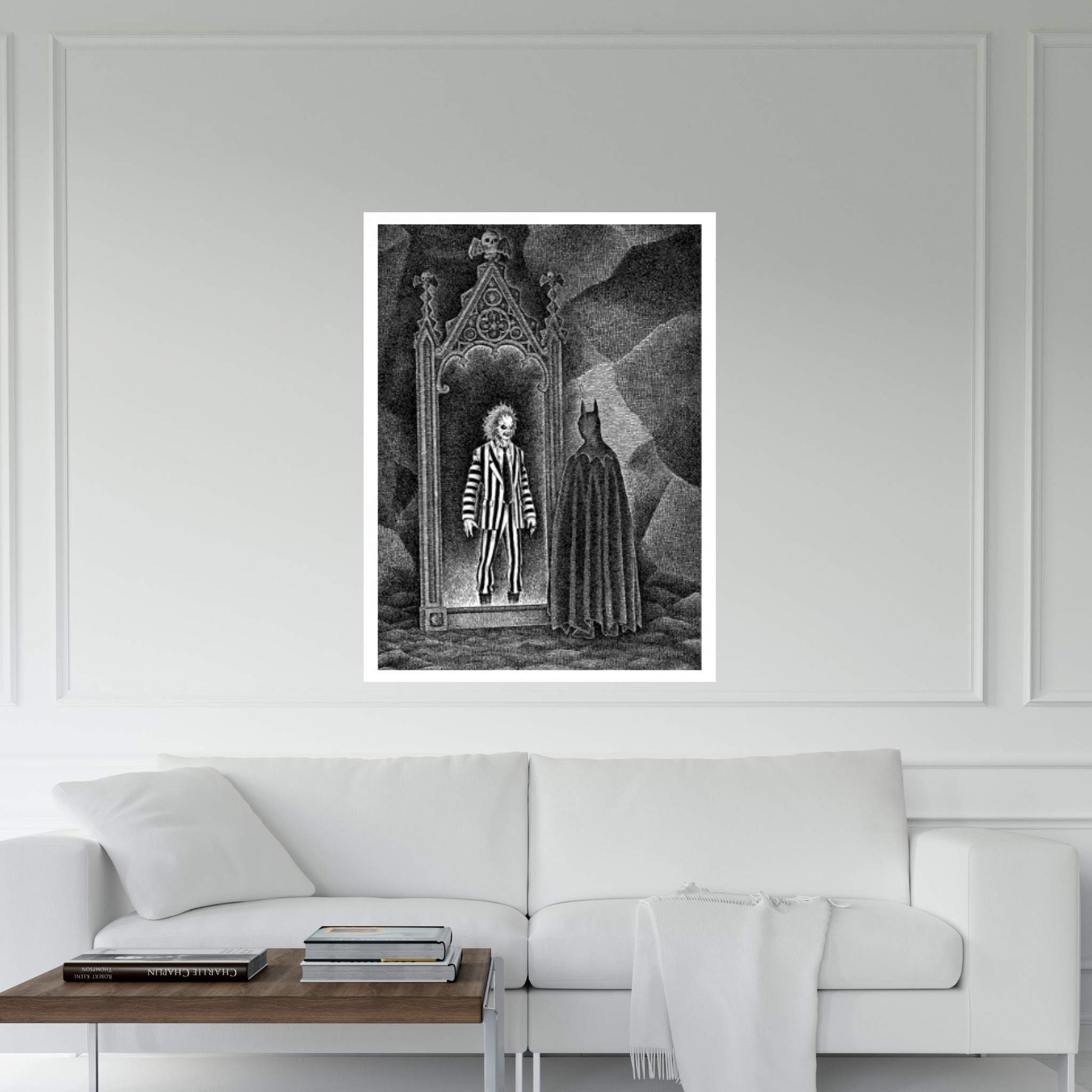 The Ghost Behind The Bat Canvas Wall Art - Y Canvas