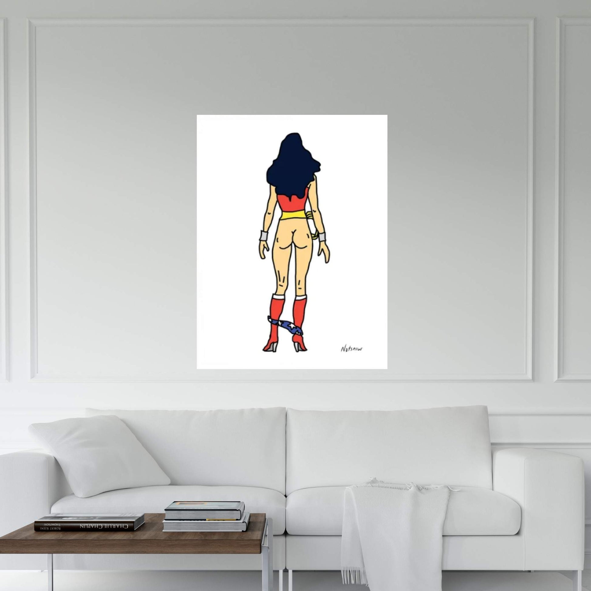 Wonder Butt I Canvas Wall Art - Y Canvas