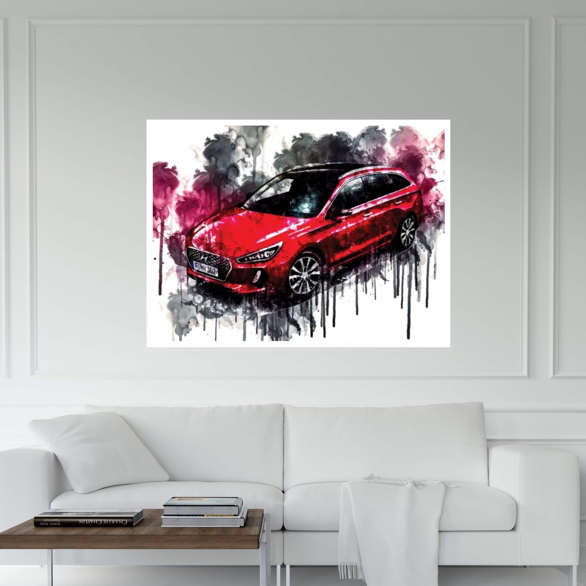 2017 Hyundai i30 Tourer Canvas Wall Art - Y Canvas