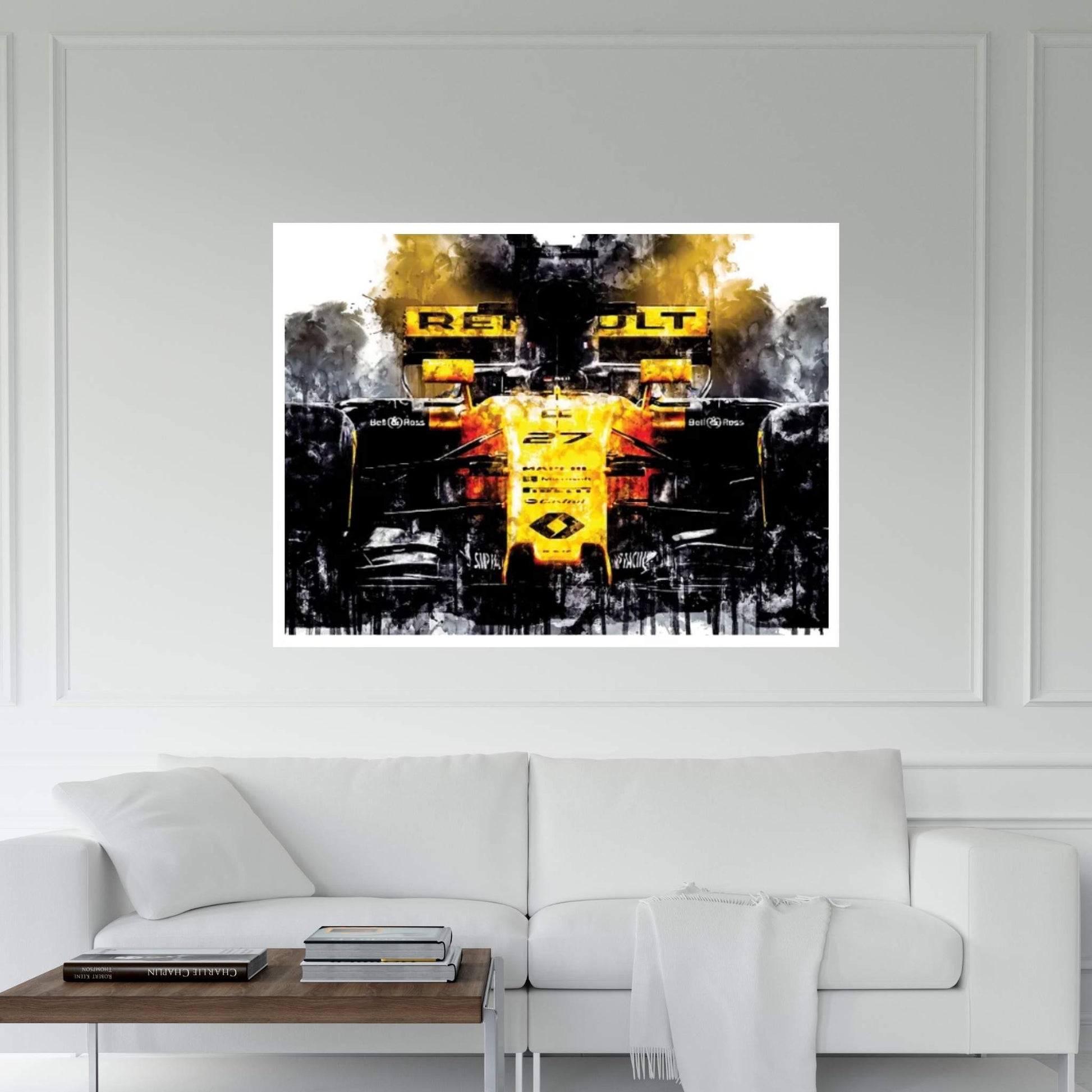 Car 2017 Renault RS17 Formula I Canvas Wall Art - Y Canvas