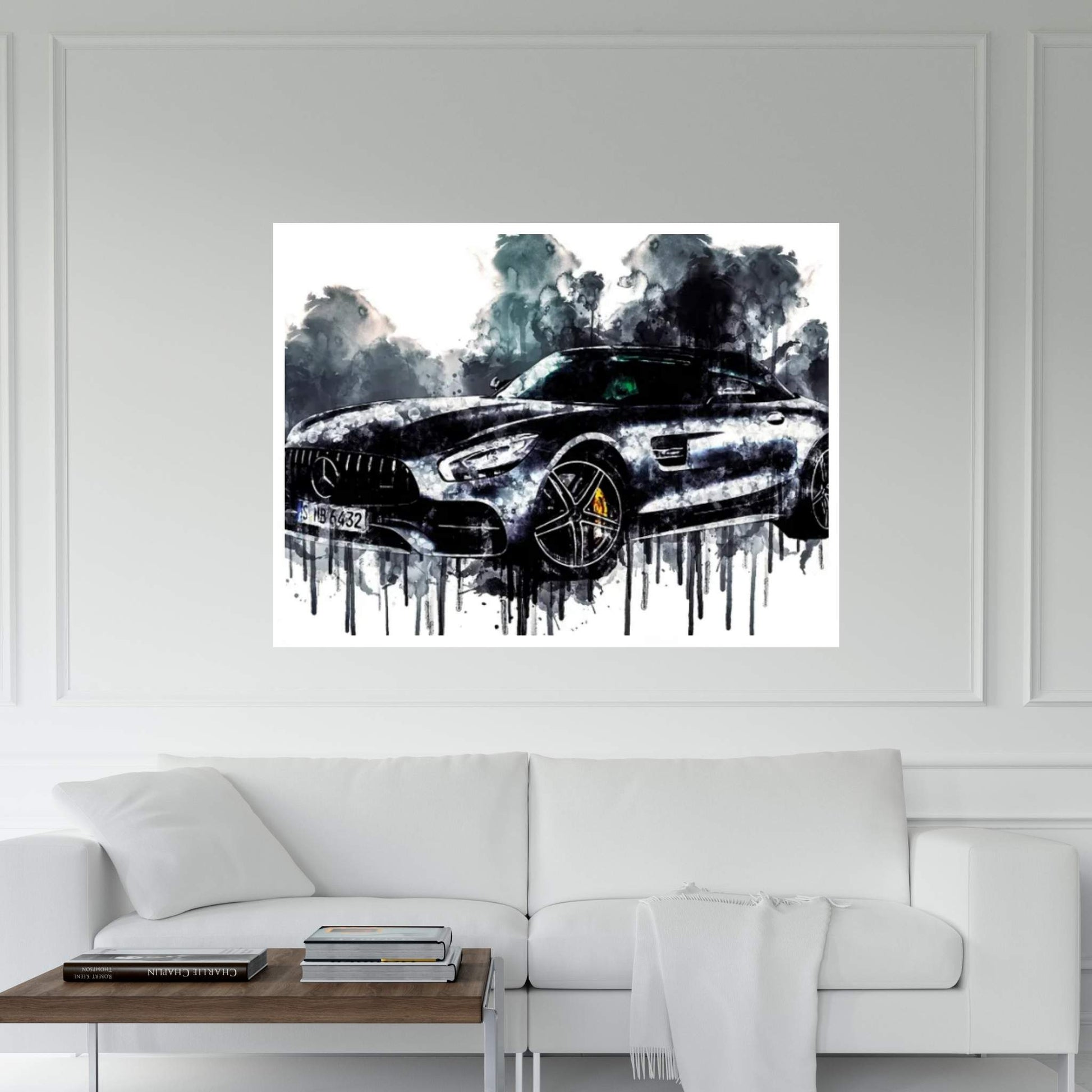 2017 Mercedes AMG GT C Roadster Vehicle CLXXXIV Canvas Wall Art - Y Canvas