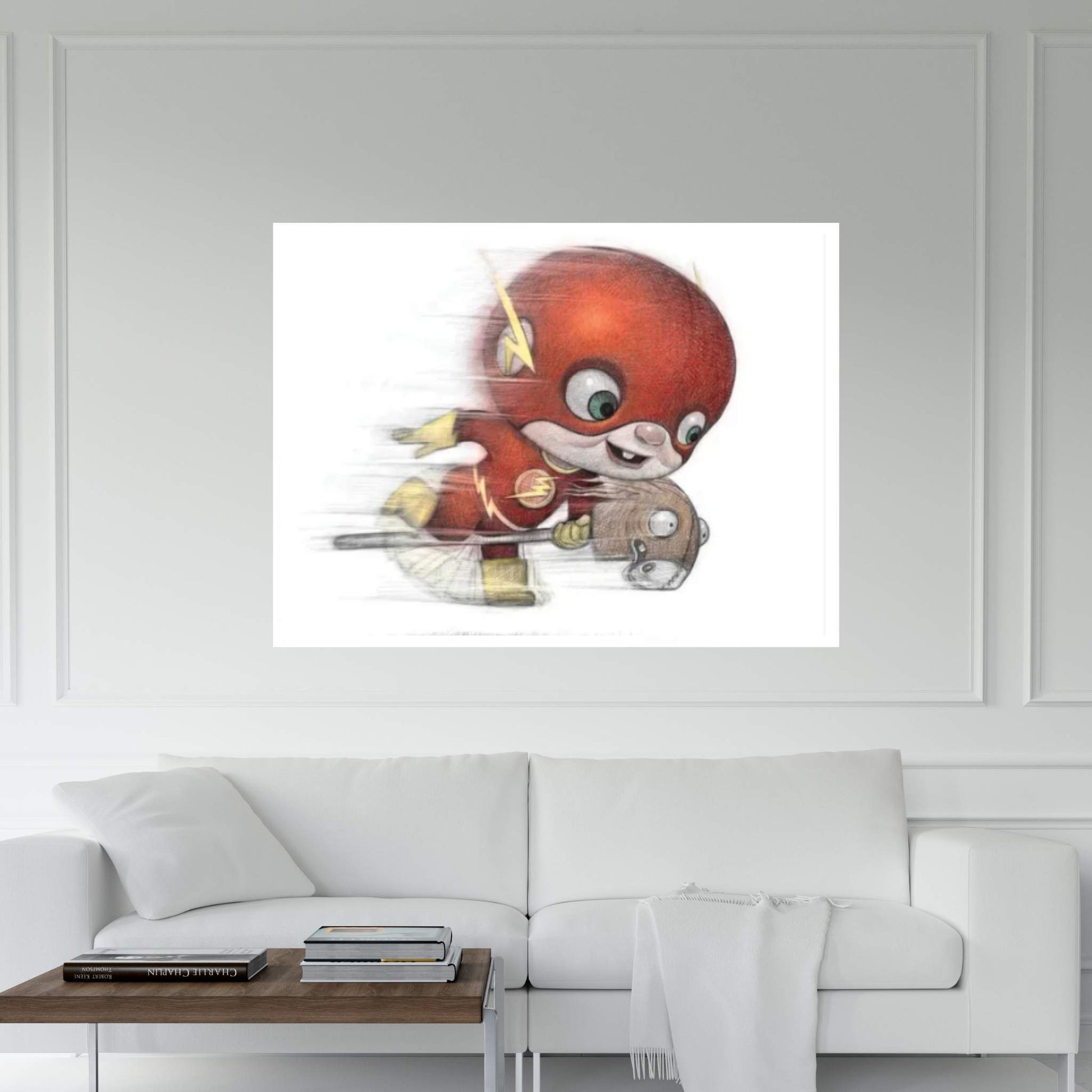 Baby Flash Canvas Wall Art - Y Canvas