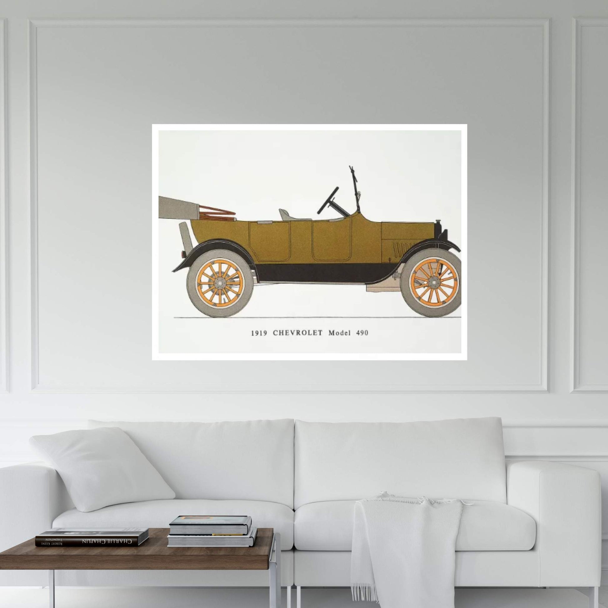 Auto: Chevrolet, 1919 Canvas Wall Art - Y Canvas