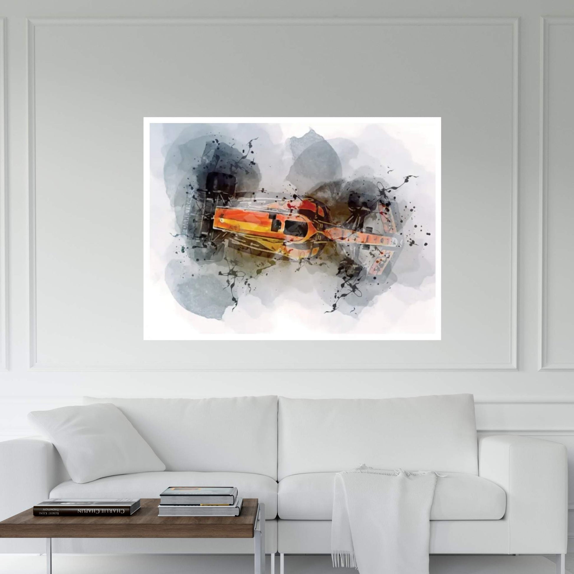 2022 Formula 1 Mclaren Mcl36 Exterior Canvas Wall Art - Y Canvas