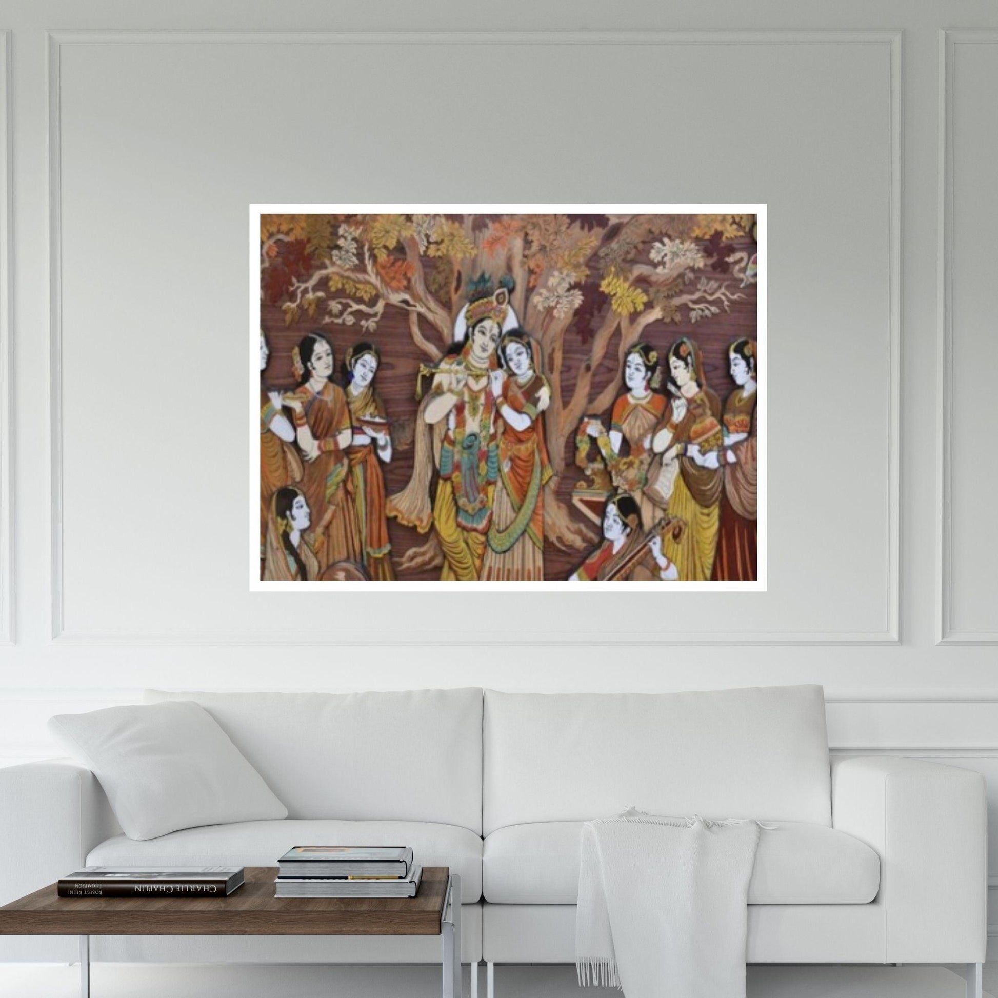 Indian Art Canvas Wall Art, Printed Picture Wall Art Decoration, Hindu Gods Indian Style Art - Y Canvas