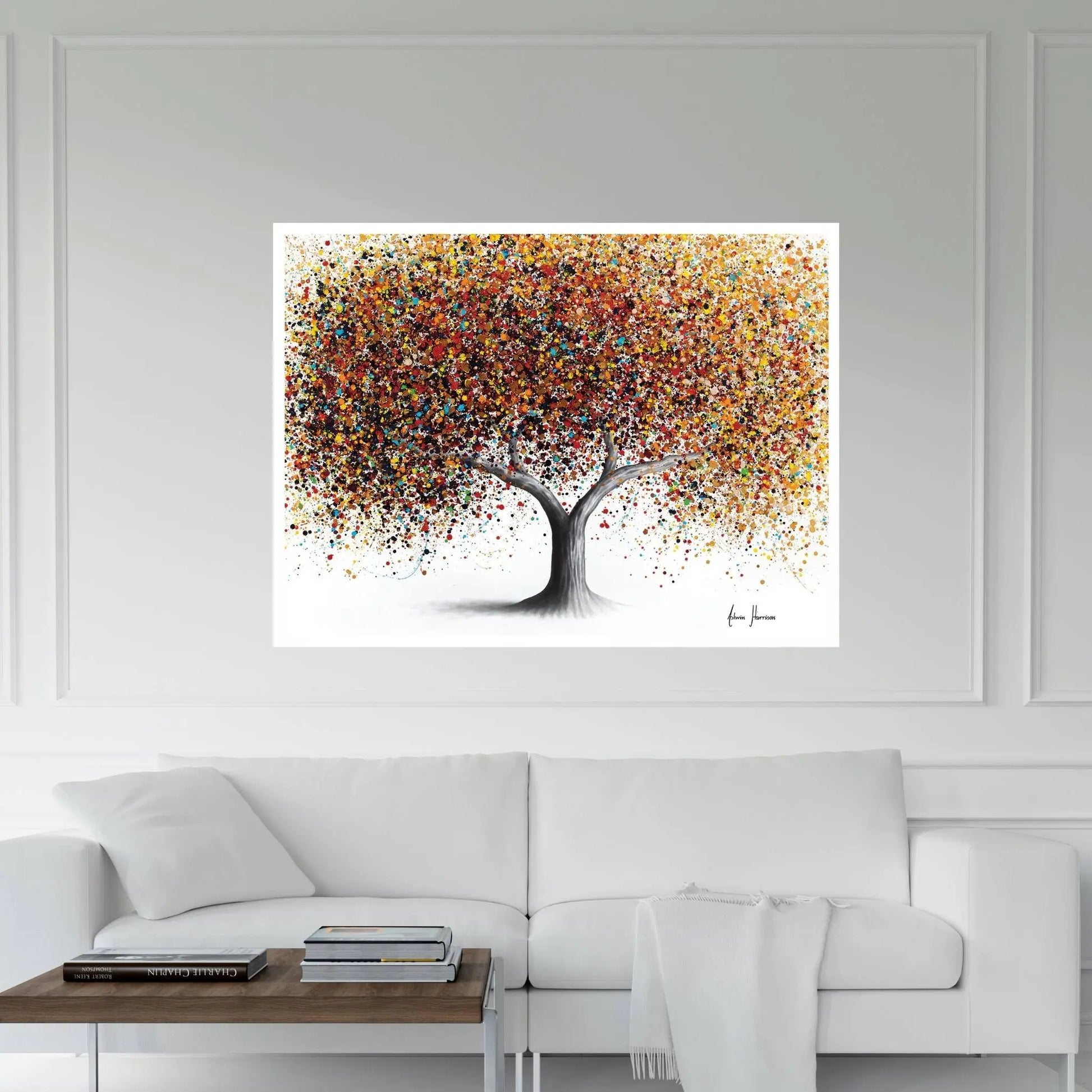 Rainbow Soul Tree Canvas Wall Art - Y Canvas