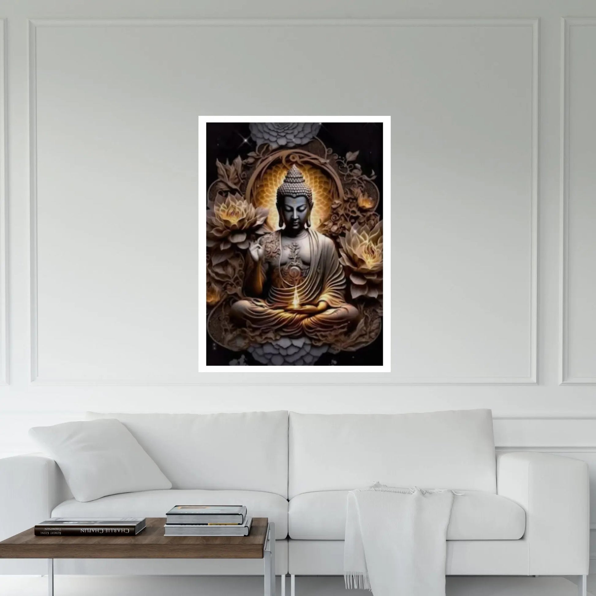 Buddha Buddhism Statue Canvas Wall Art Home Decor - Y Canvas