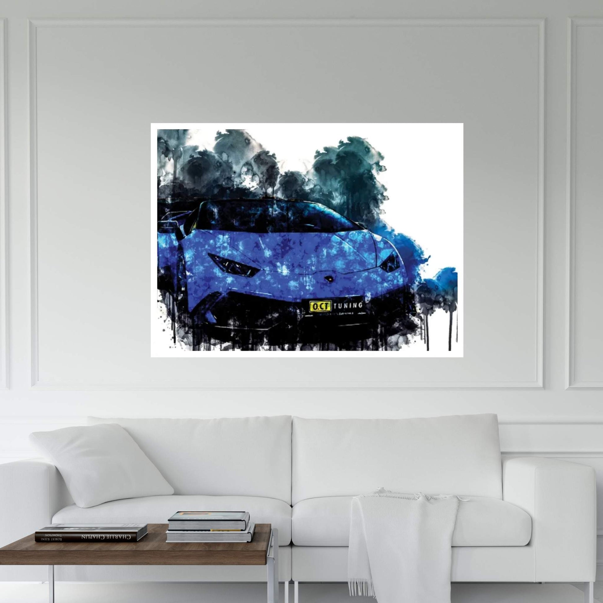 2017 OCT Tuning Lamborghini Huracan Canvas Wall Art - Y Canvas