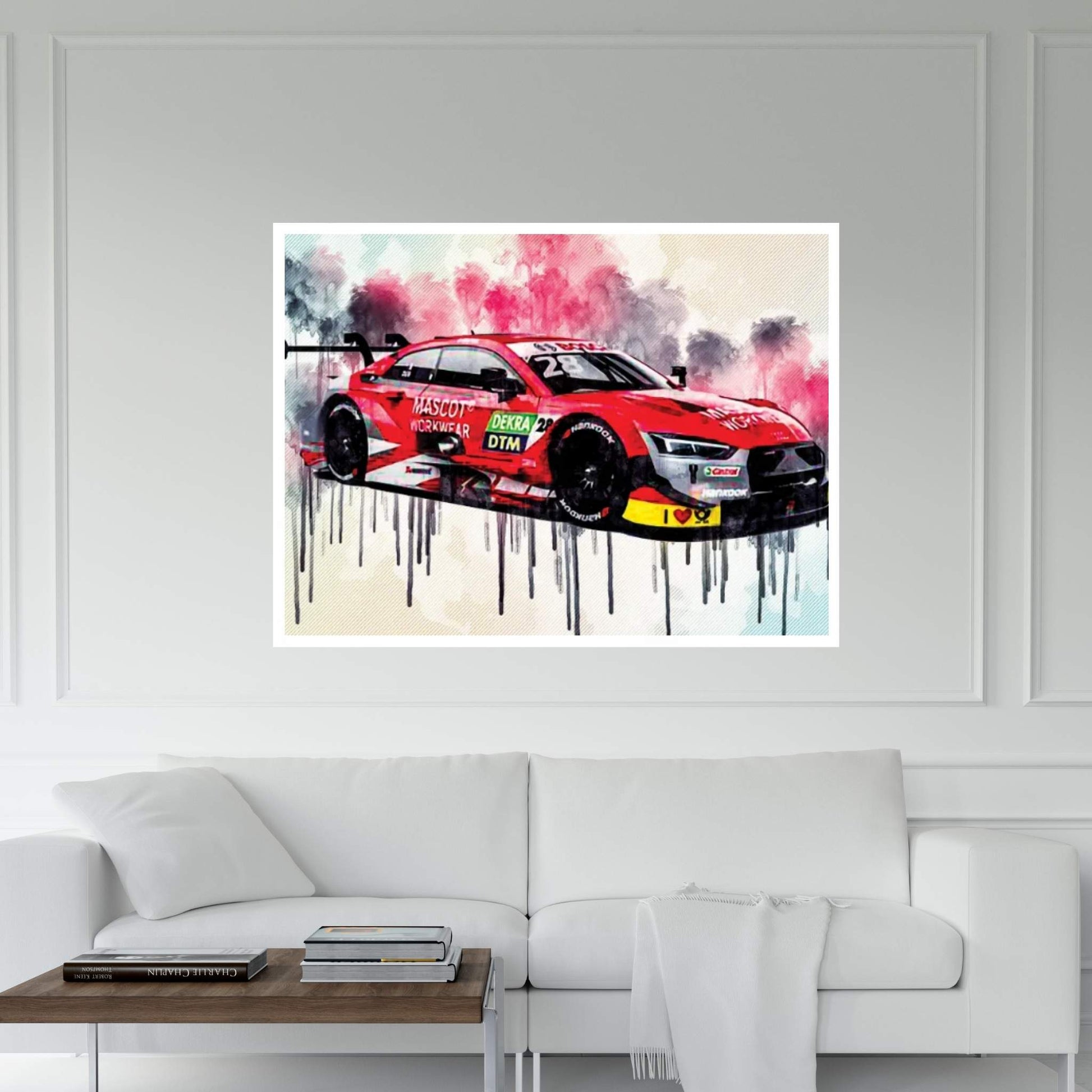 Audi Rs5 Dtm Loic Duval Racing Car Dtm Tuning Rs5 Canvas Wall Art - Y Canvas