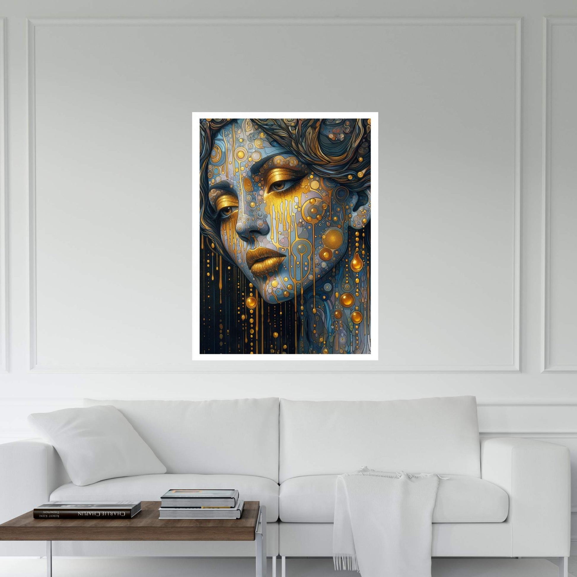 The Golden Tears Gustav Klimt Modern Abstract Reproduction Canvas Wall Art - Y Canvas