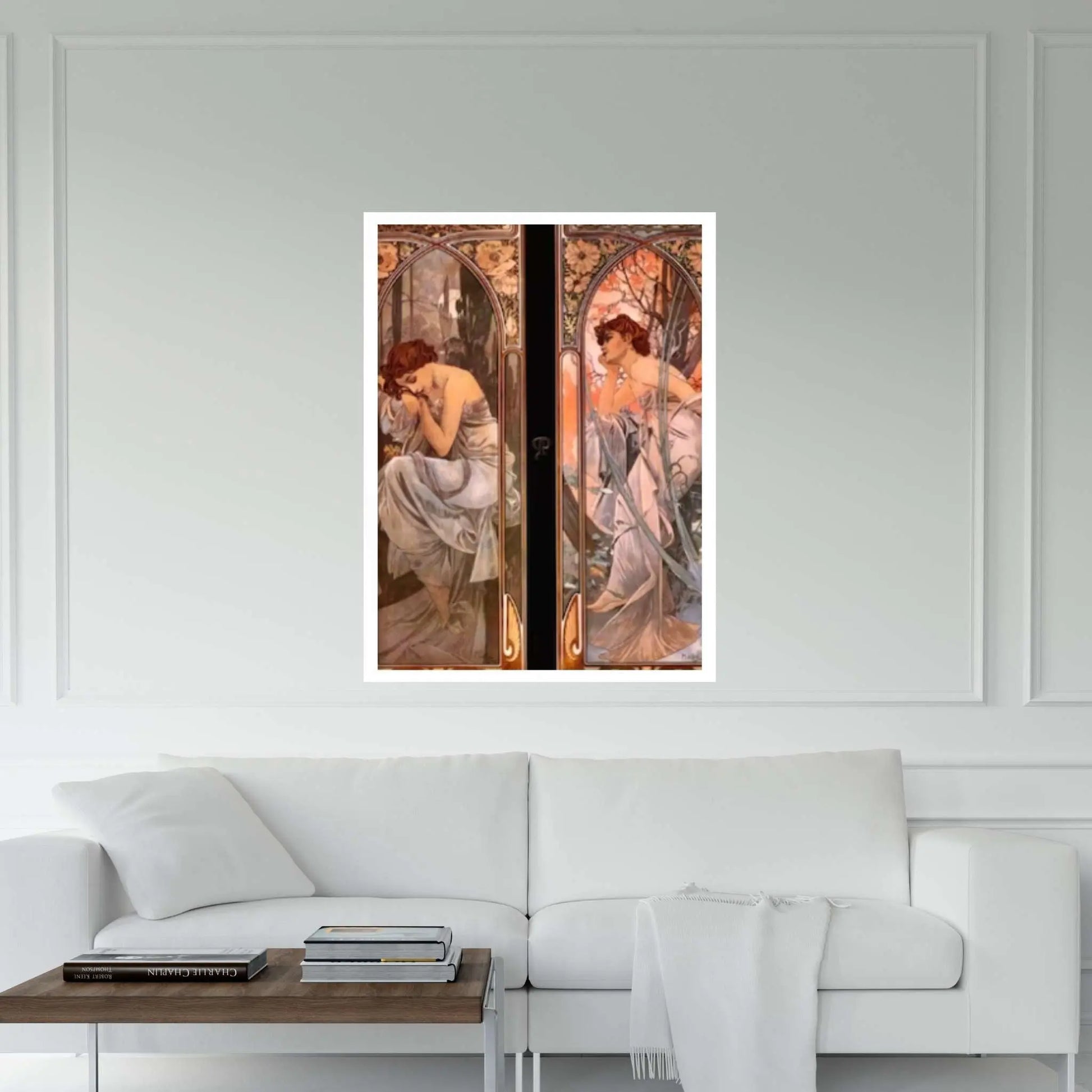 Evening Reverie by Alphonse Mucha Canvas Wall Art Design - Y Canvas