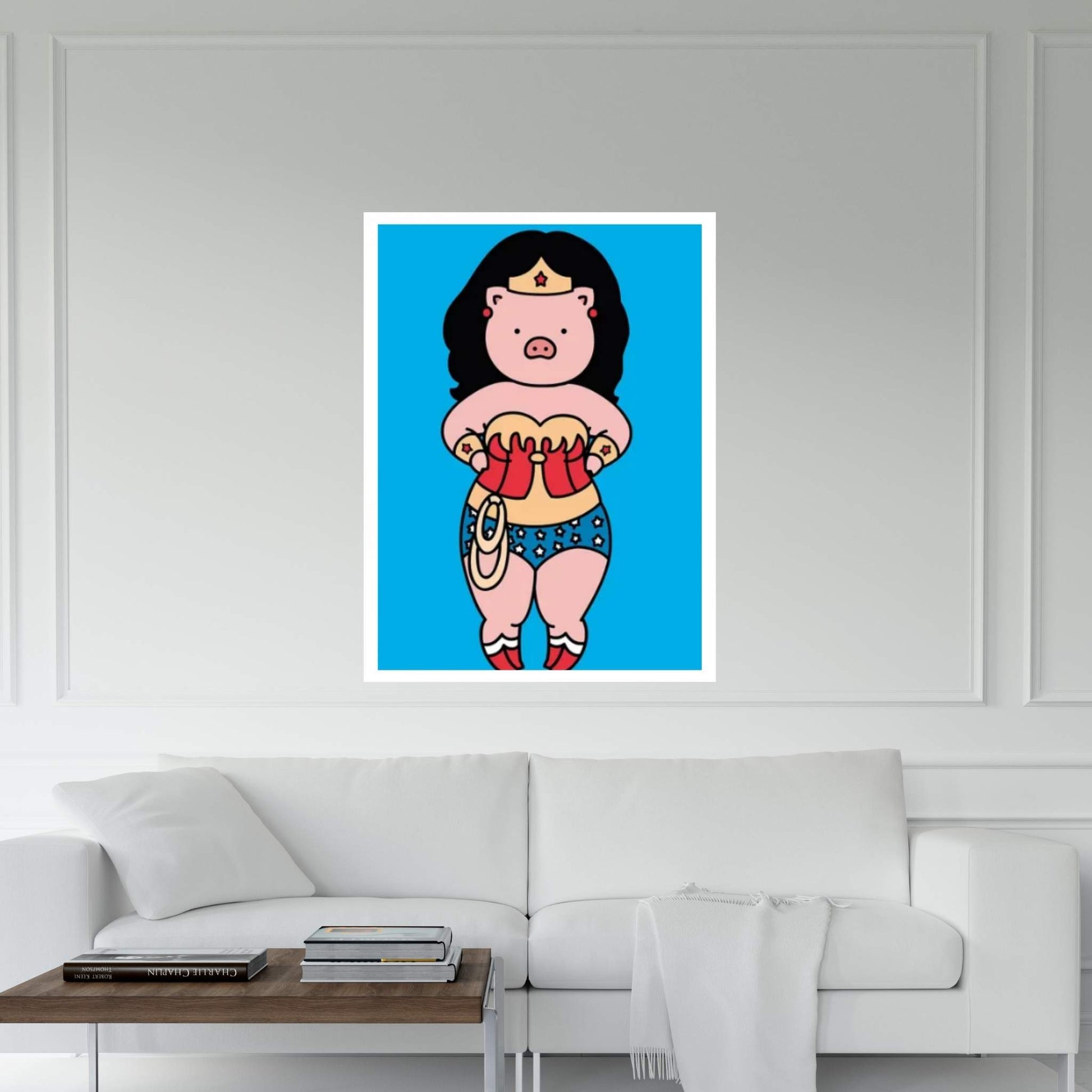 Wonder Piggy Canvas Wall Art - Y Canvas