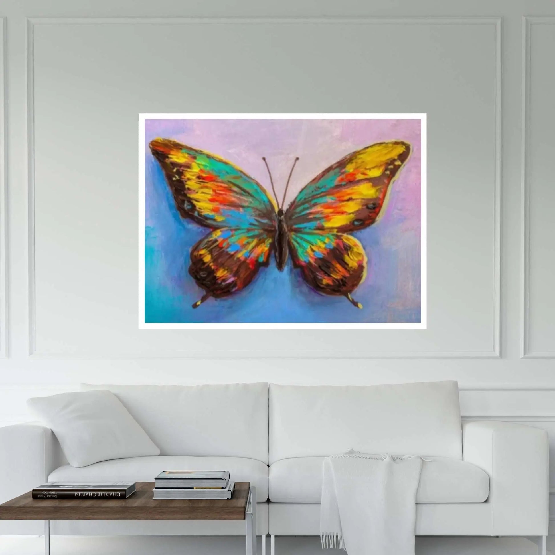 Butterfly Canvas Art Butterfly, Butterfly Wall Decor Animal Painting - Y Canvas