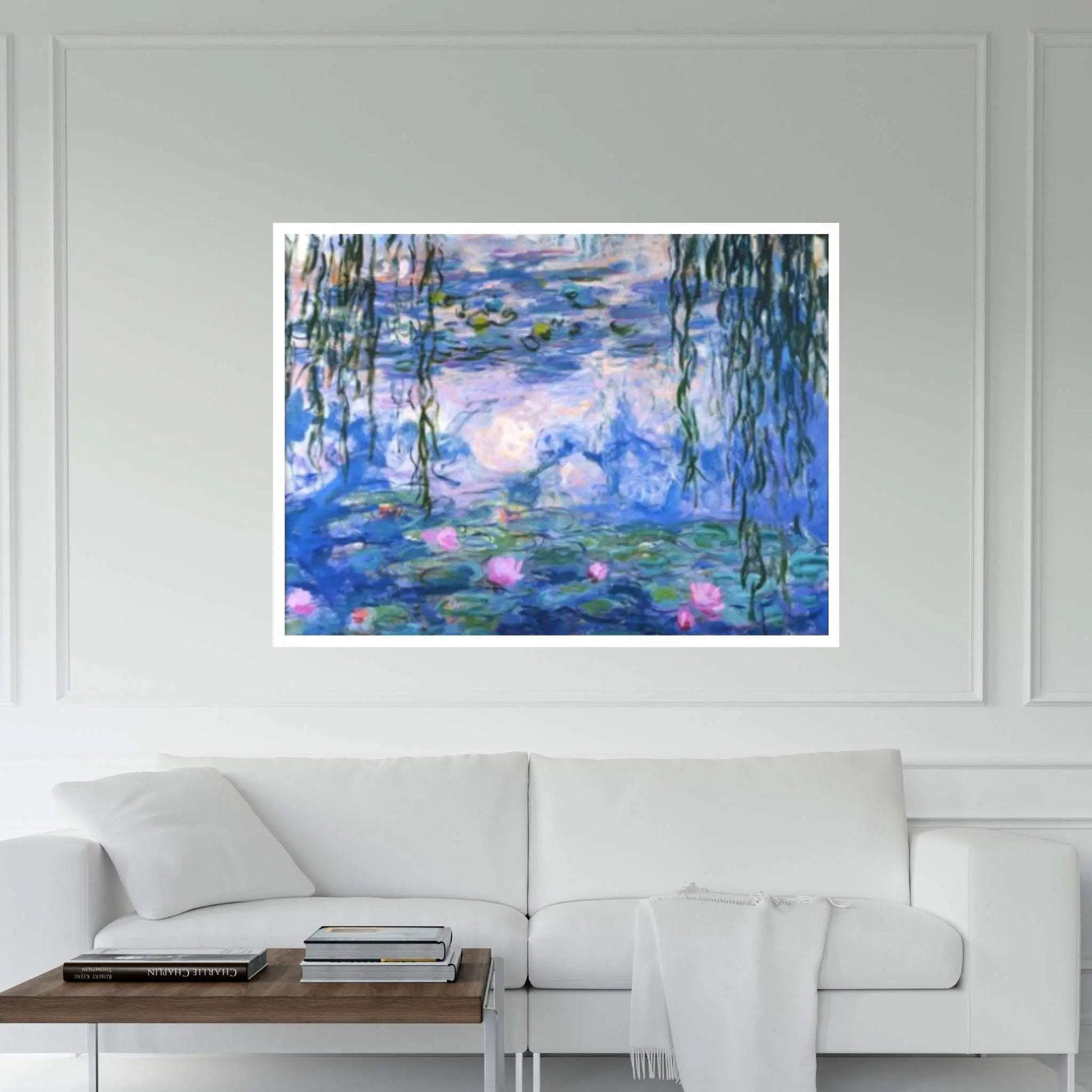 Claude Monet : Water Lilies Nympheas (1919) Canvas Wall Art Print Poster - Y Canvas