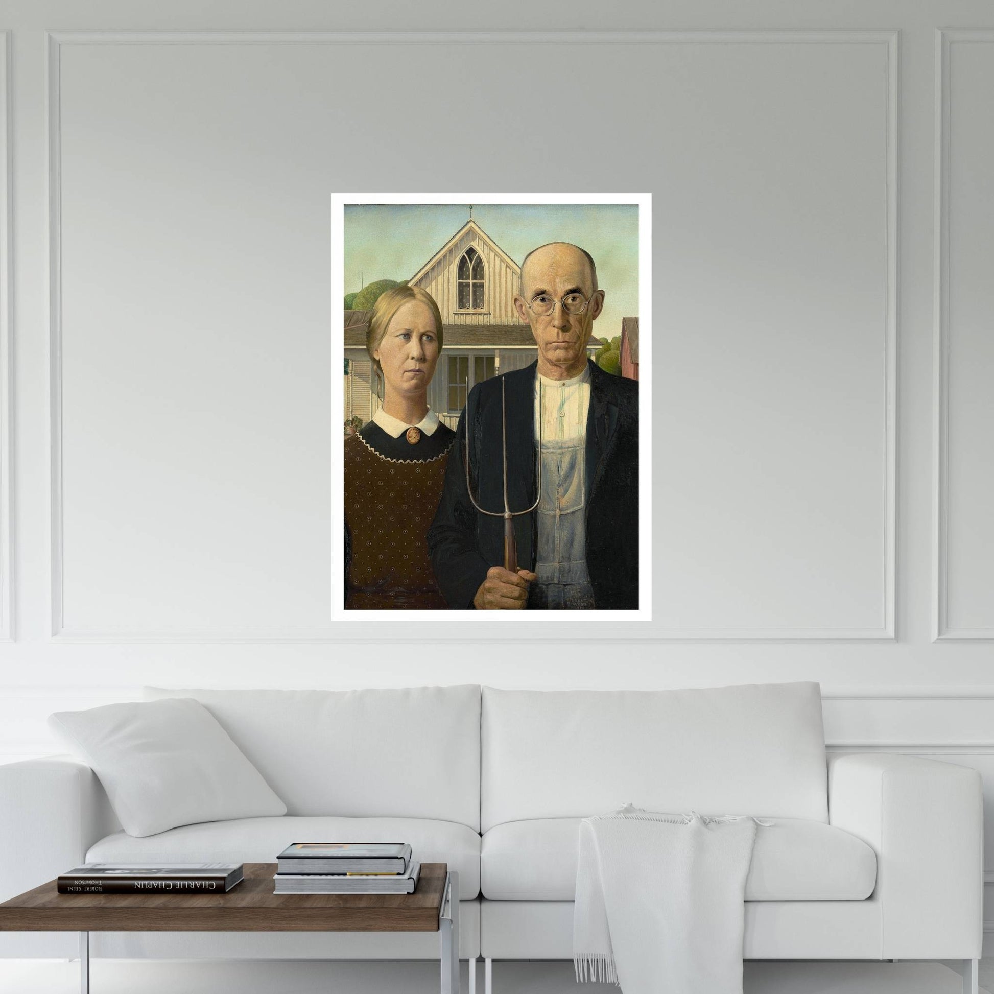 American Gothic Canvas Wall Art - Y Canvas