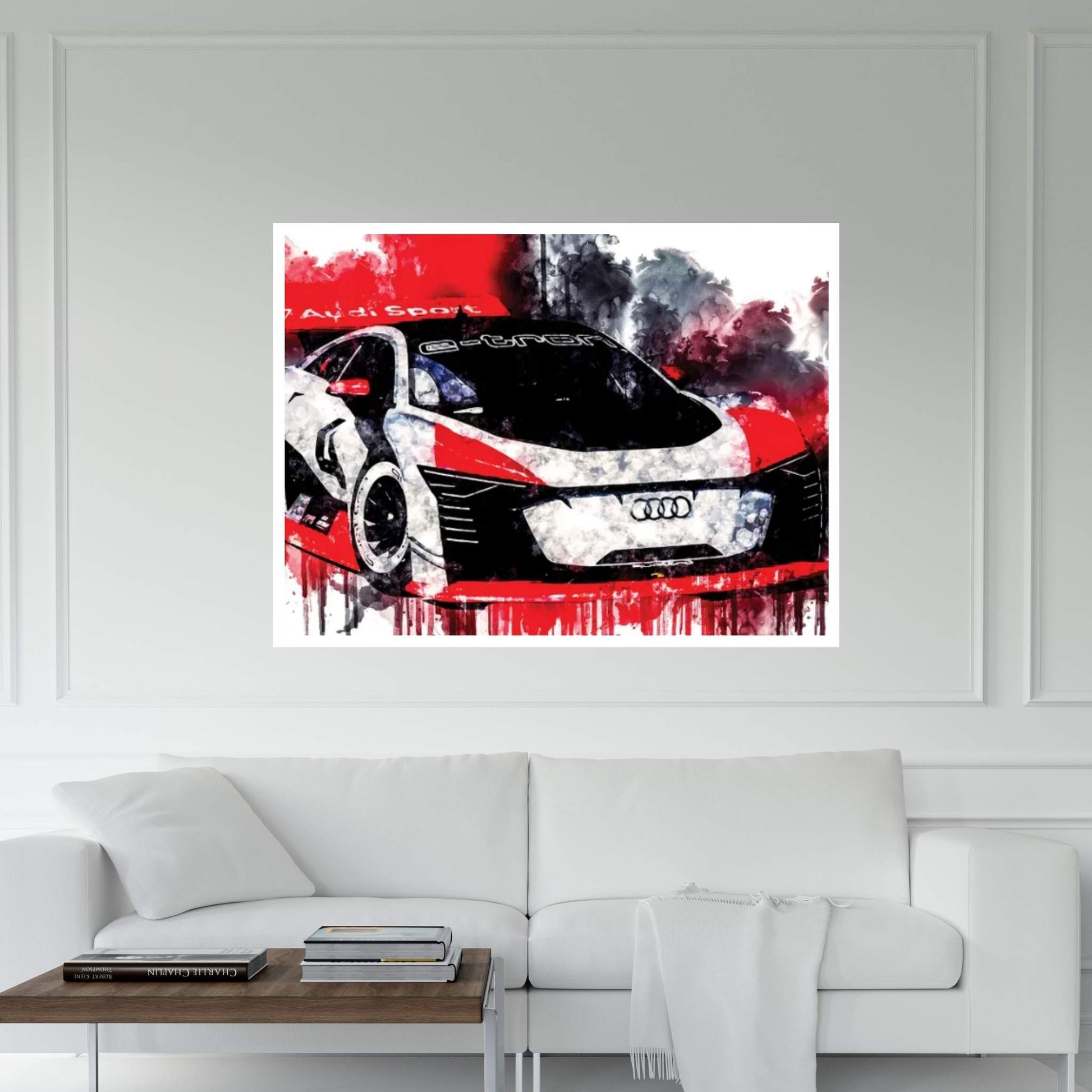 2018 Audi E Tron Vision Gran Turismo Canvas Wall Art - Y Canvas