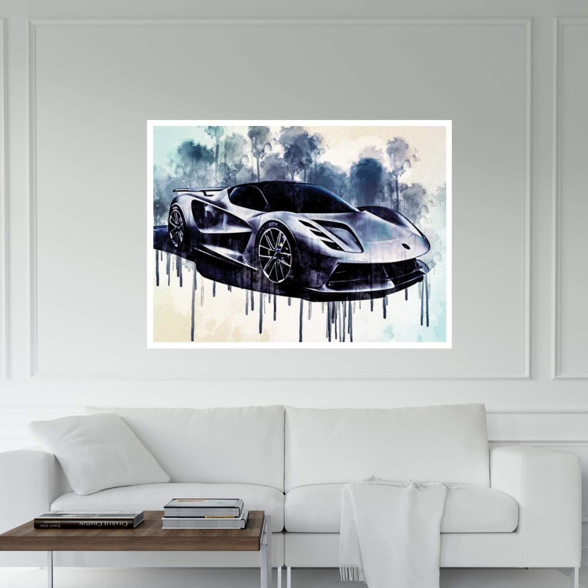 Lotus Evija 2020 Exterior Front View Electric Hypercar Canvas Wall Art - Y Canvas