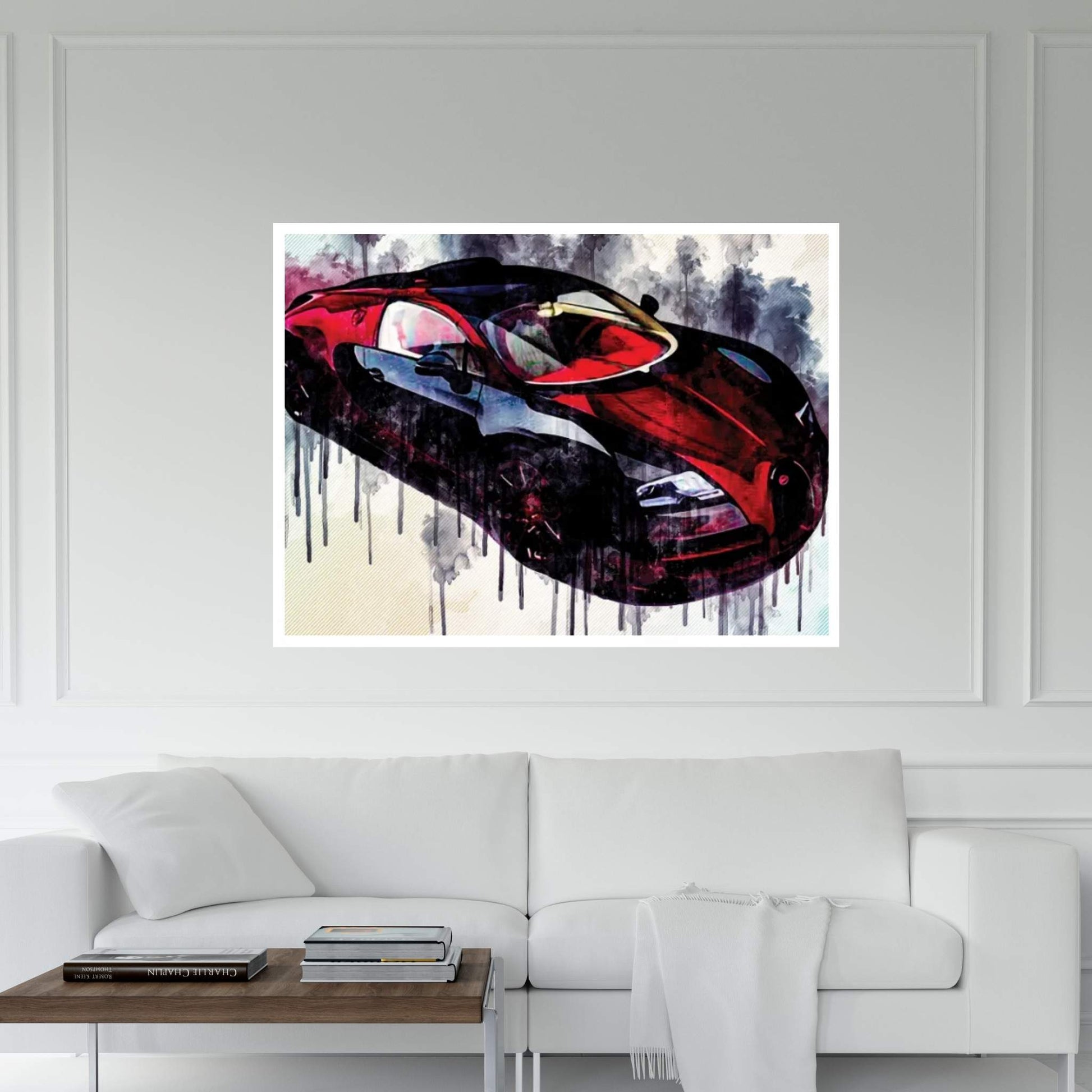 Bugatti Veyron Grand Sport Vitesse La Finale 2021 Hypercar Canvas Wall Art - Y Canvas