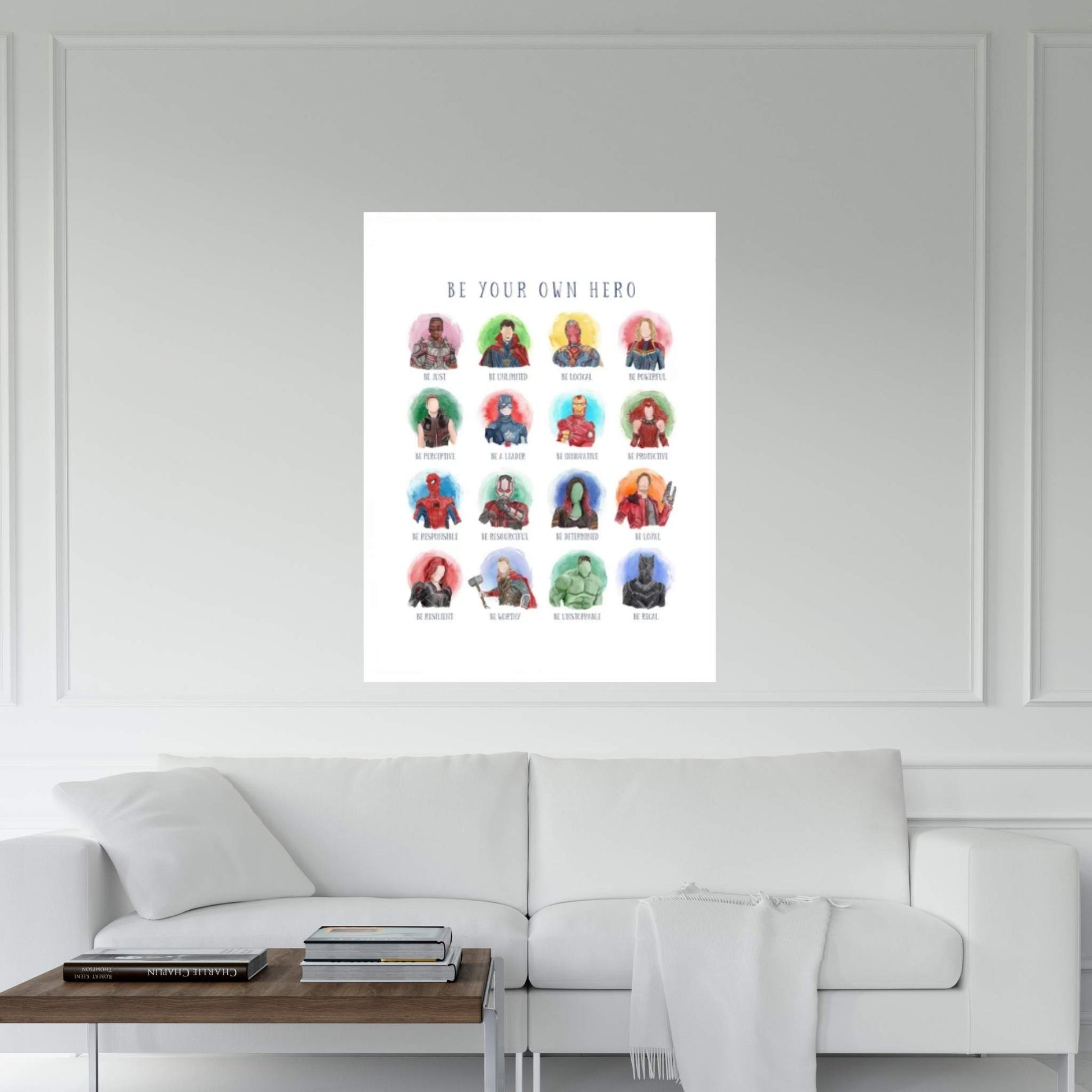 Be Your Own Hero Canvas Wall Art - Y Canvas