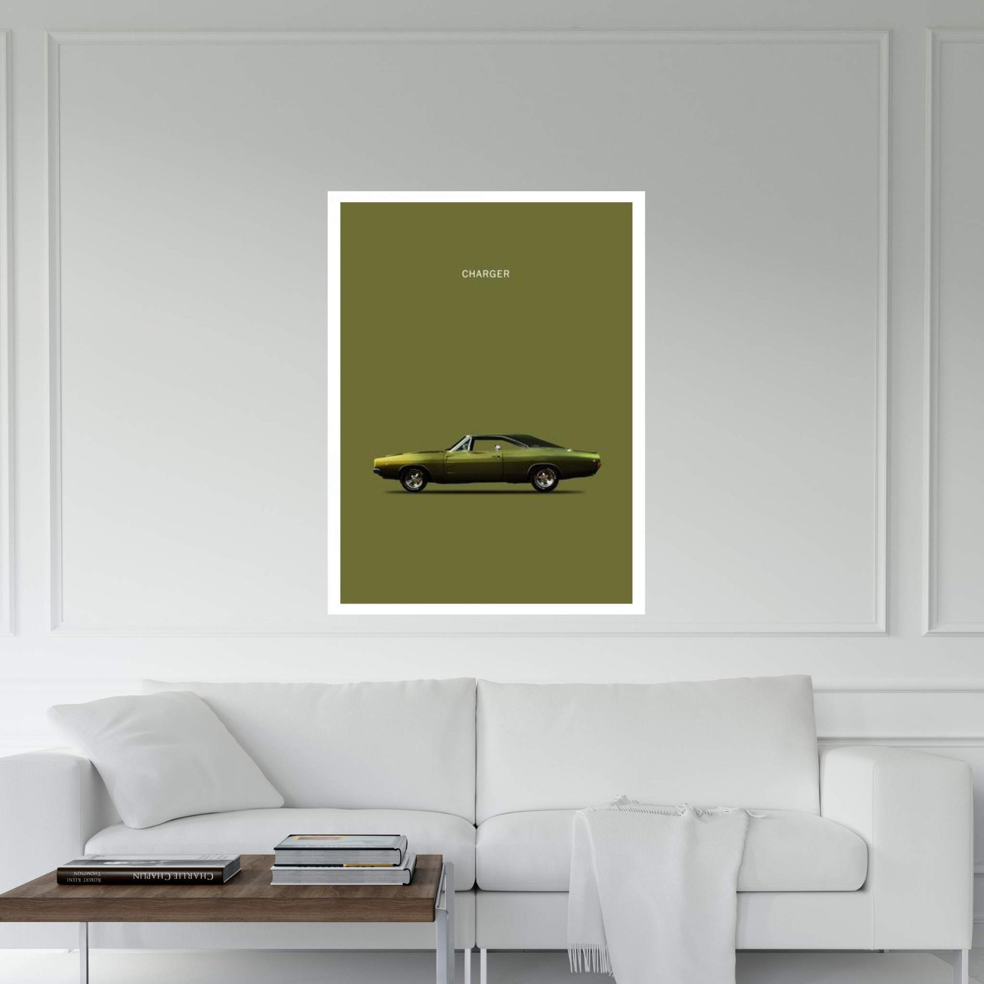 Dodge Charger Canvas Wall Art - Y Canvas