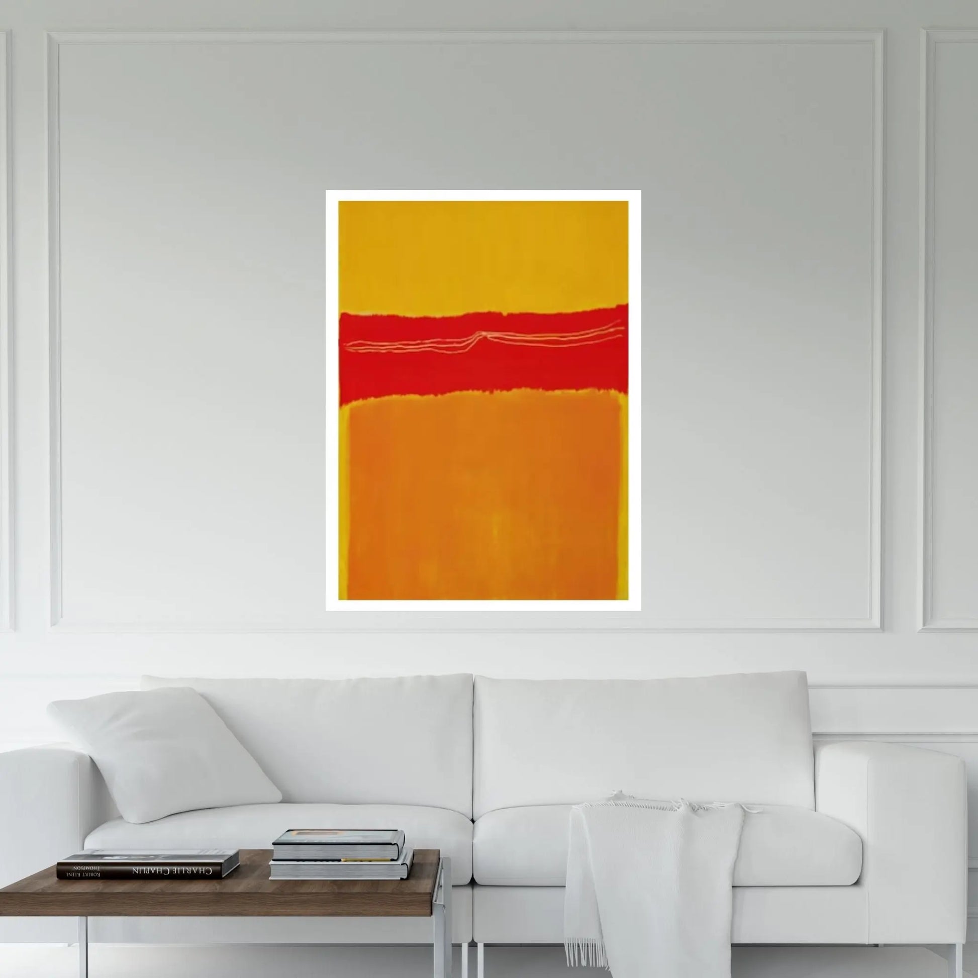 Mark Rothko Print Exhibition Canvas Wall Art,Red Exhibition Mark Rothko Art - Y Canvas