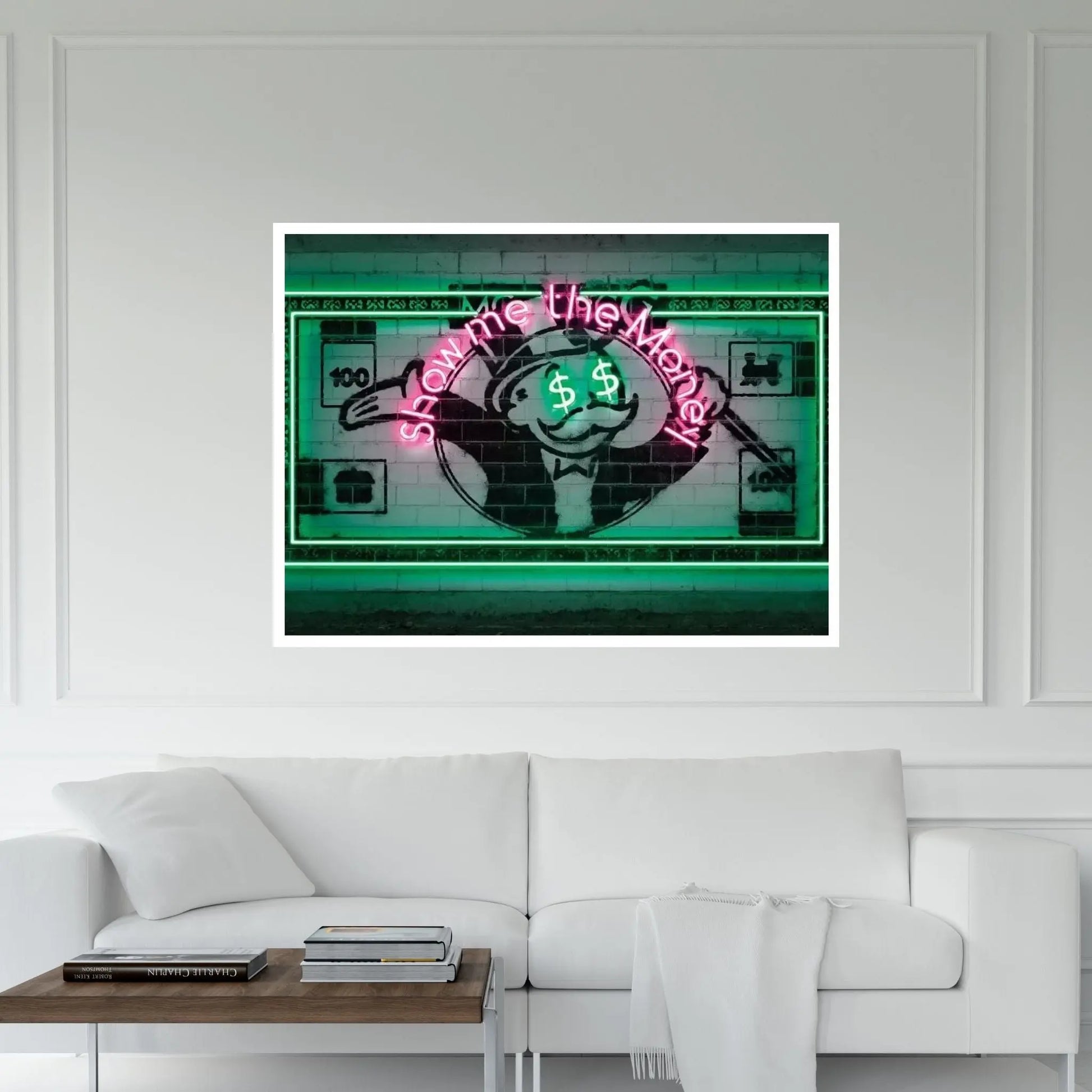 Show Me The Money Canvas Wall Art - Y Canvas