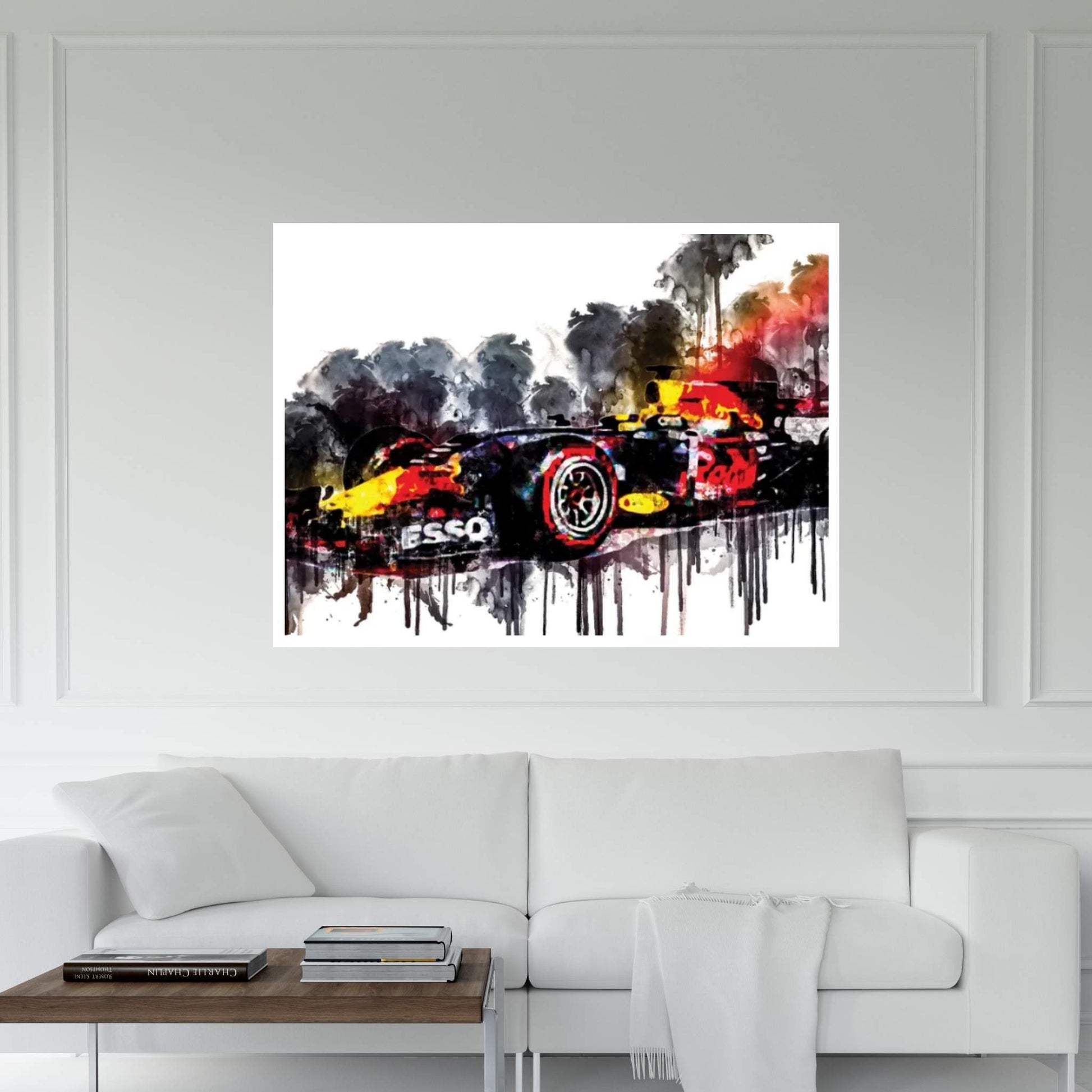 2017 Red Bull RB13 Formula Car Vehicle CCLXXII Canvas Wall Art - Y Canvas