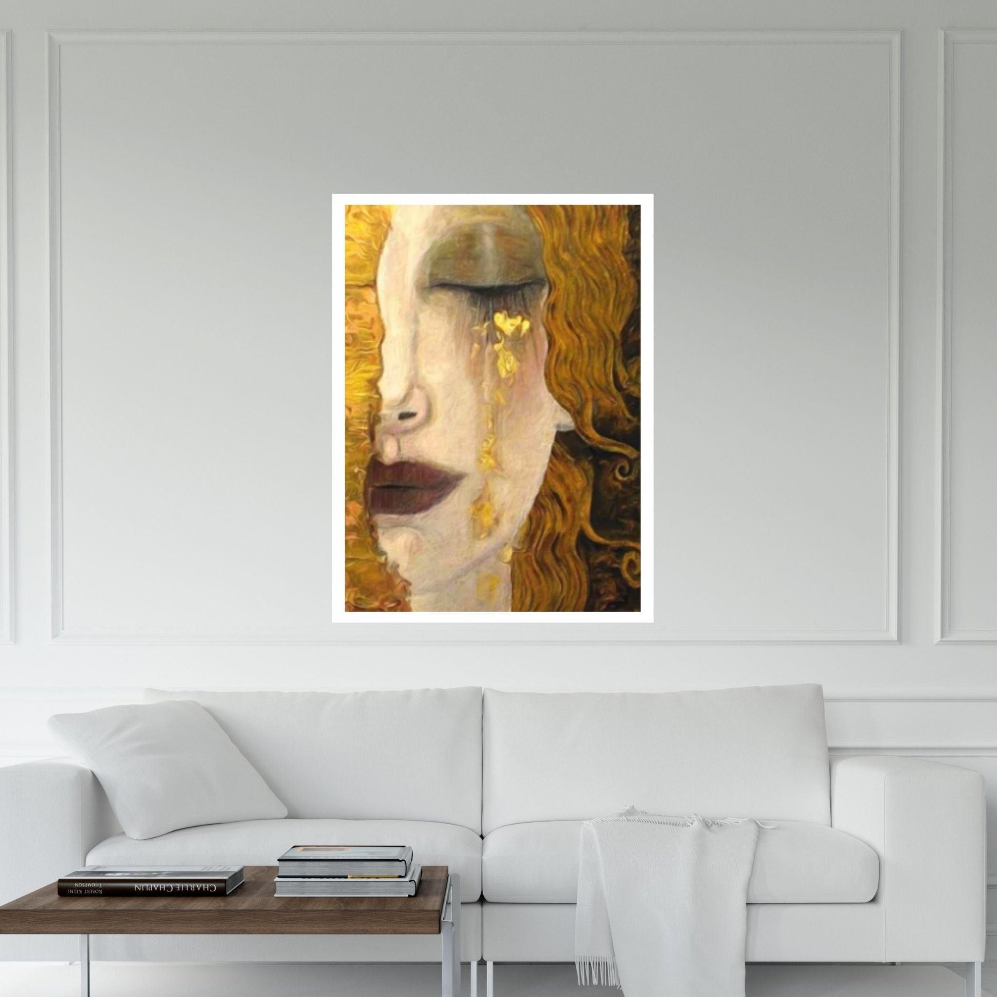 Gustav Klimt The Golden Tears Canvas Wall Art Print - By Gustav Klimt The Golden Tears Wall Art - Y Canvas