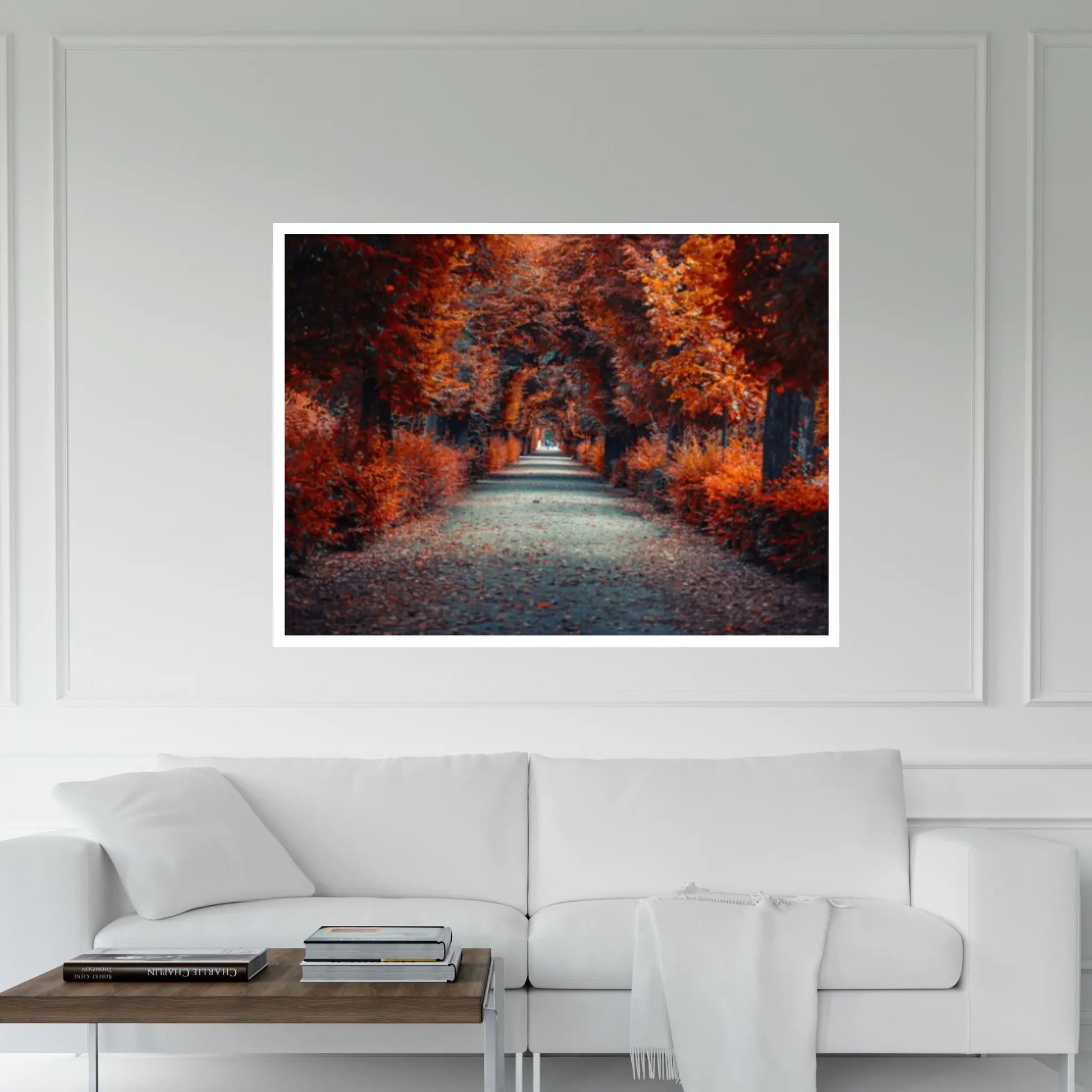 Autumn Landscape Canvas Wall Art Decor, Autumn Landscape Art Canvas, Autumn Printed, Forest Landscape Canvas Art - Y Canvas