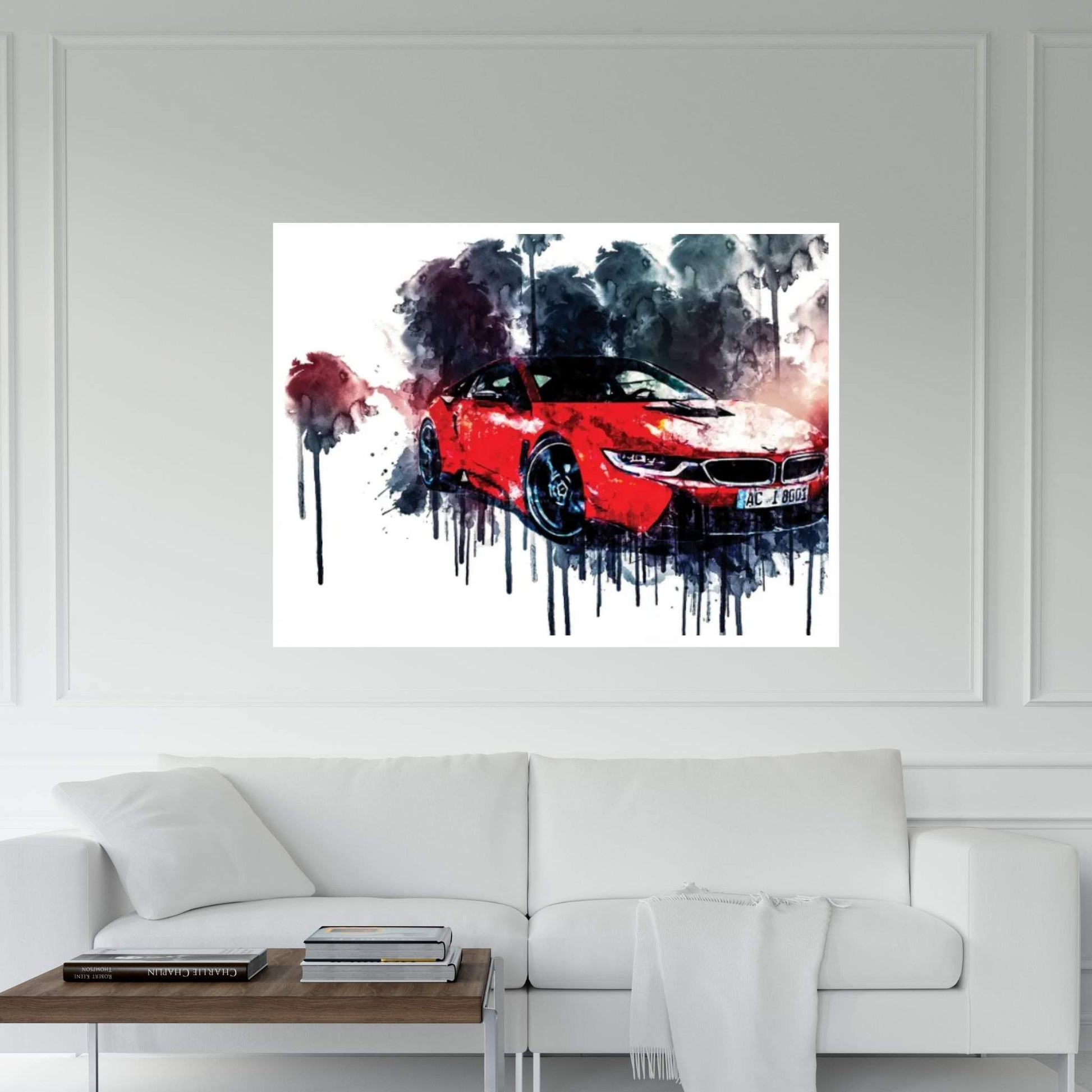 2017 AC Schnitzer ACS8 BMW i8 Canvas Wall Art - Y Canvas