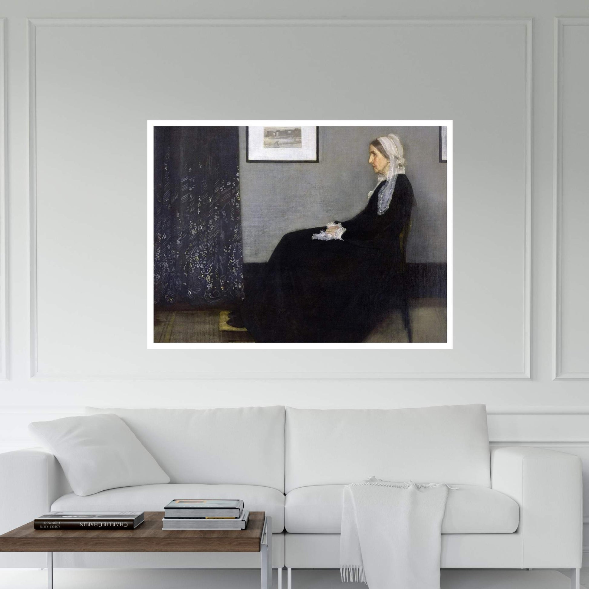 Arrangement in Grey and Black No. 1 (Whistler's Mother) Canvas Wall Art - Y Canvas