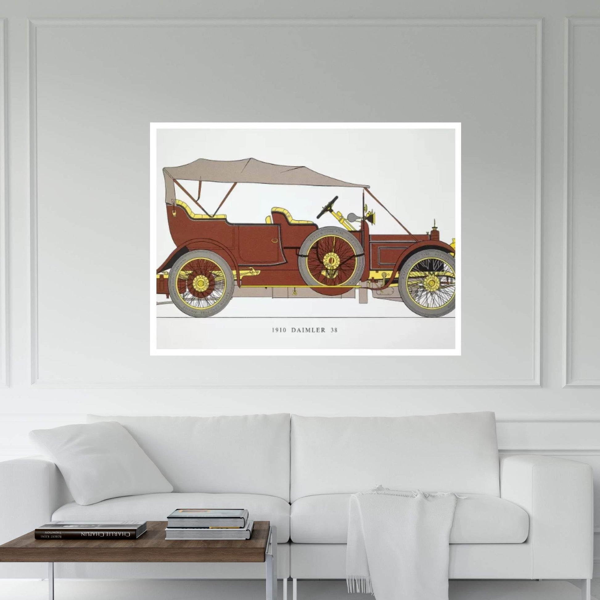 Auto: Daimler 38 Hp, 1910 Canvas Wall Art - Y Canvas