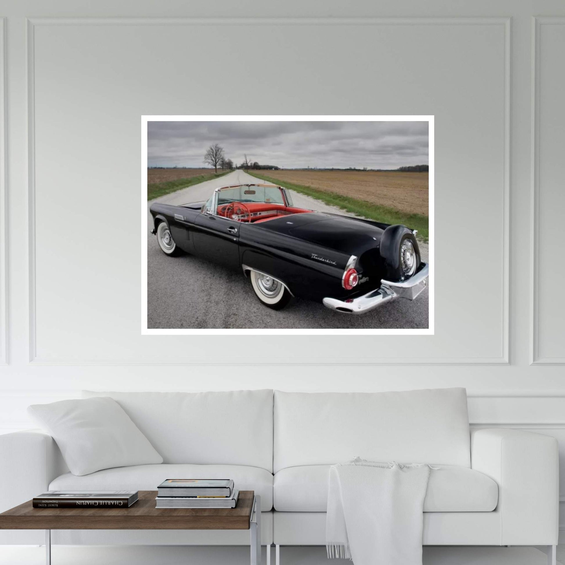 Ford Thunderbird, 1956 Canvas Wall Art - Y Canvas