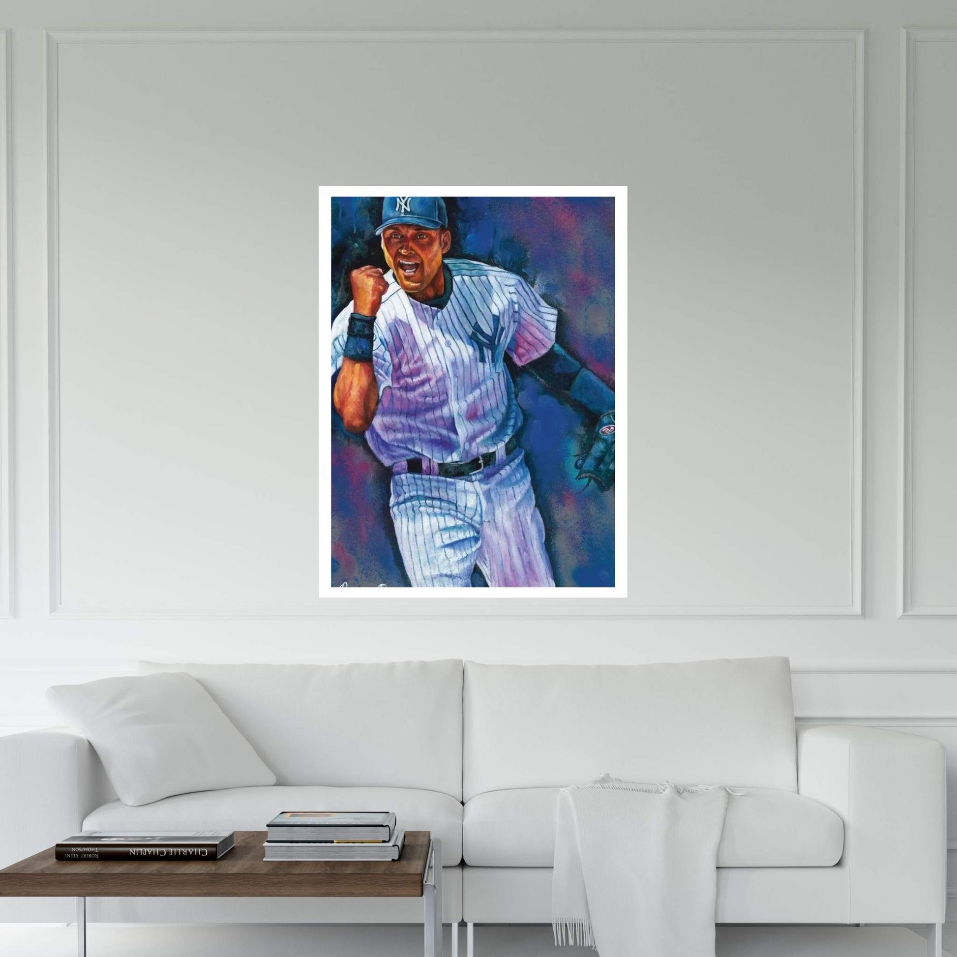 The Captain (Derek Jeter) Canvas Wall Art - Y Canvas