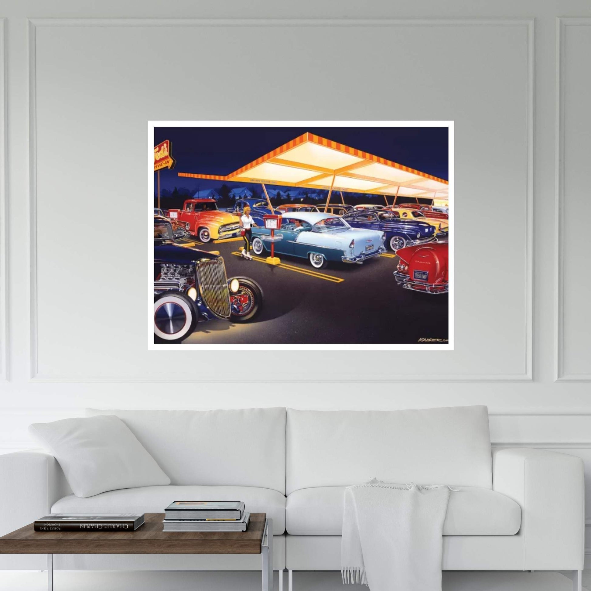 Ted's Drive-In Canvas Wall Art - Y Canvas