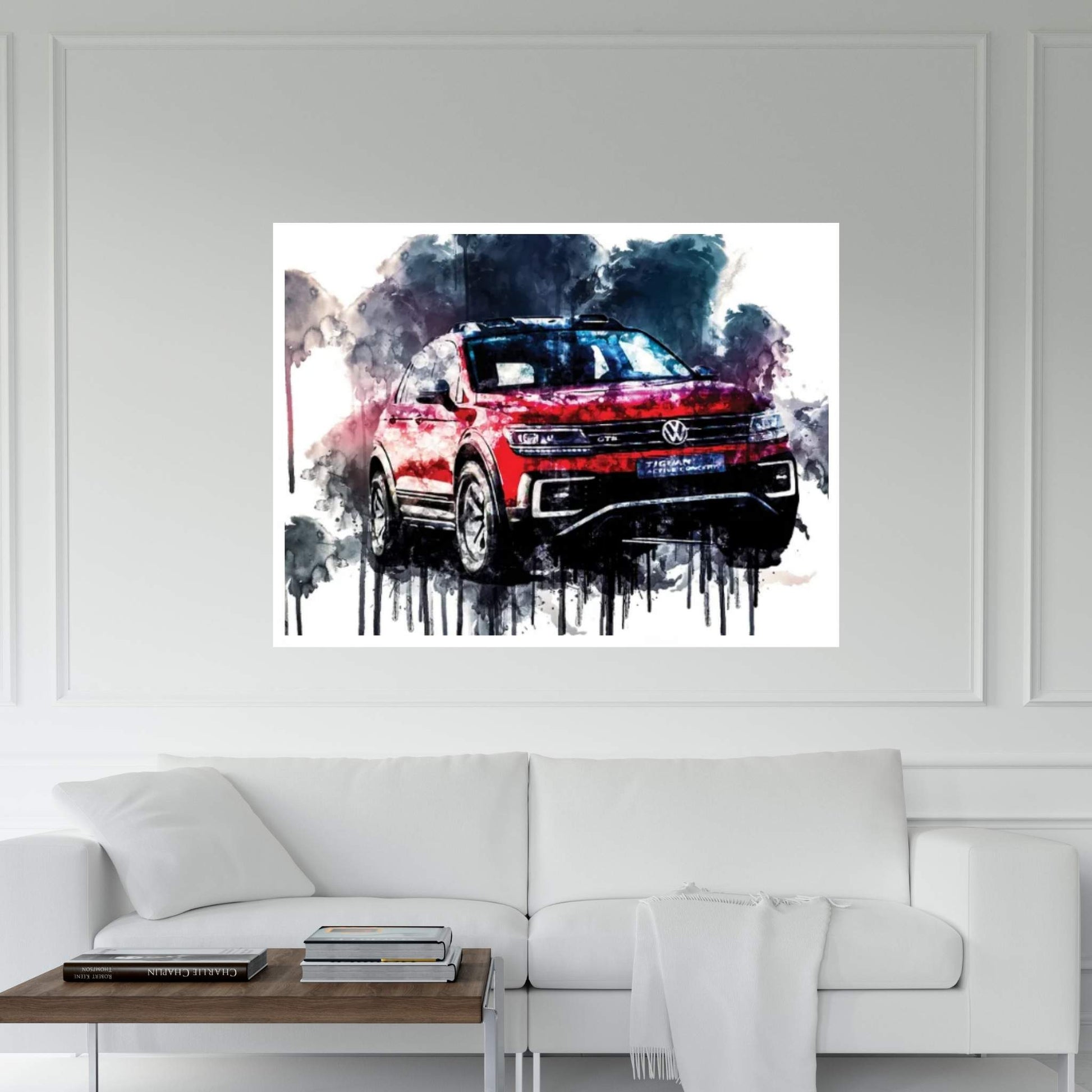 2017 Volkswagen Tiguan GTE Active Concept Vehicle CCCXXIV Canvas Wall Art - Y Canvas