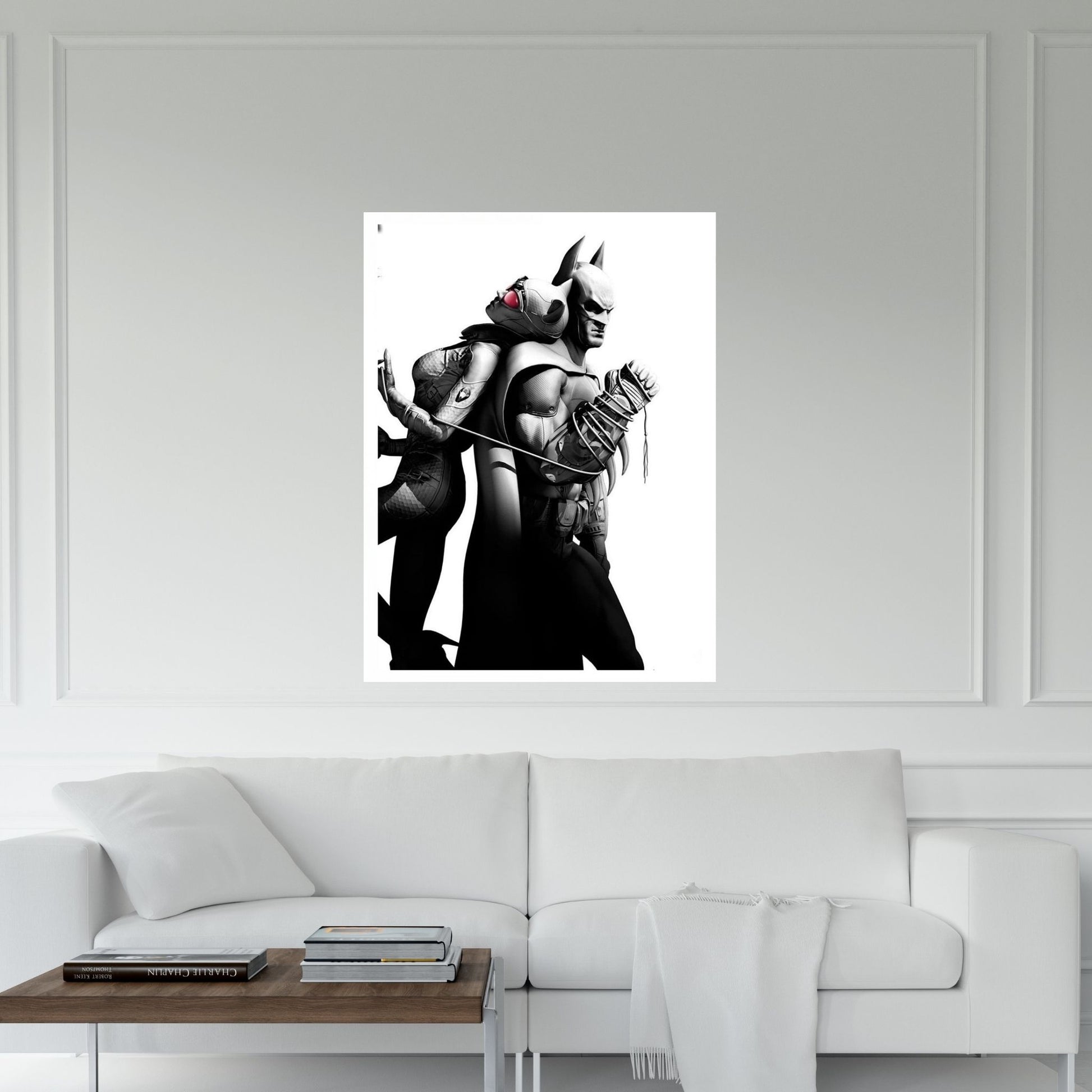 Catwoman and Batman Canvas Wall Art - Y Canvas