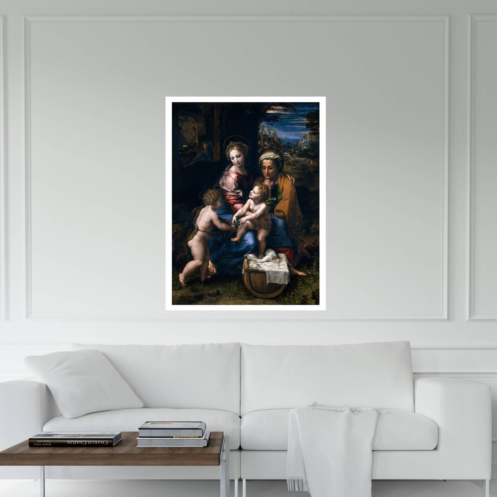 The Holy Family Canvas Wall Art - Y Canvas