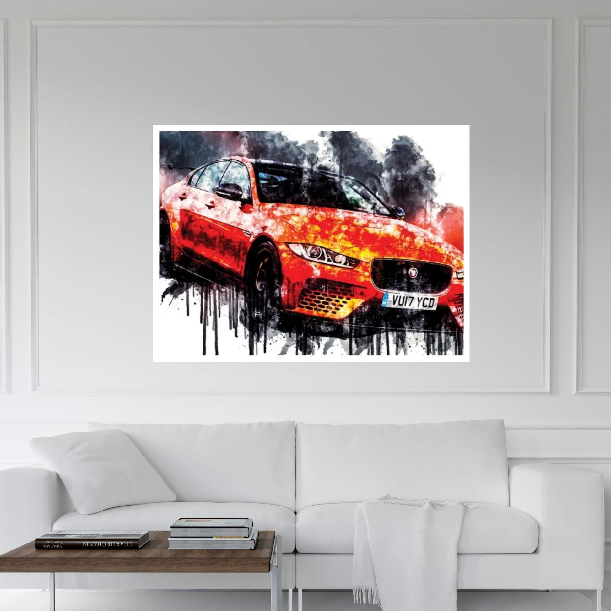 Car 2018 Jaguar XE SV Canvas Wall Art - Y Canvas