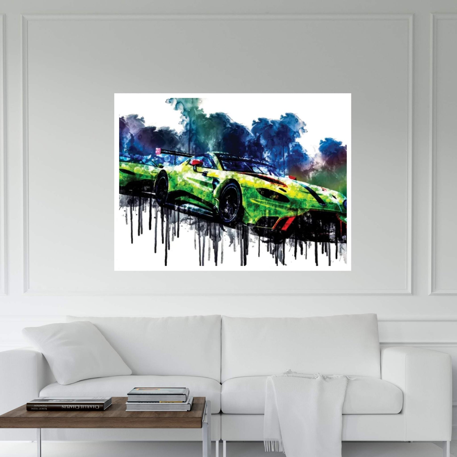 2018 Aston Martin Vantage GTE Canvas Wall Art - Y Canvas