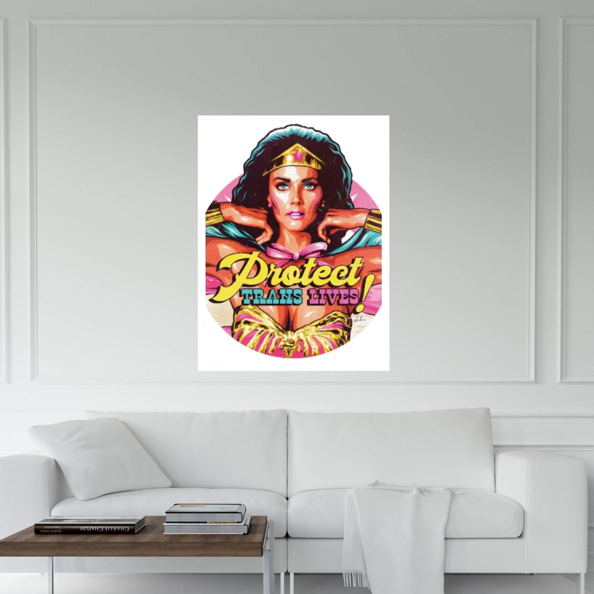 Protect Trans Lives Canvas Wall Art - Y Canvas