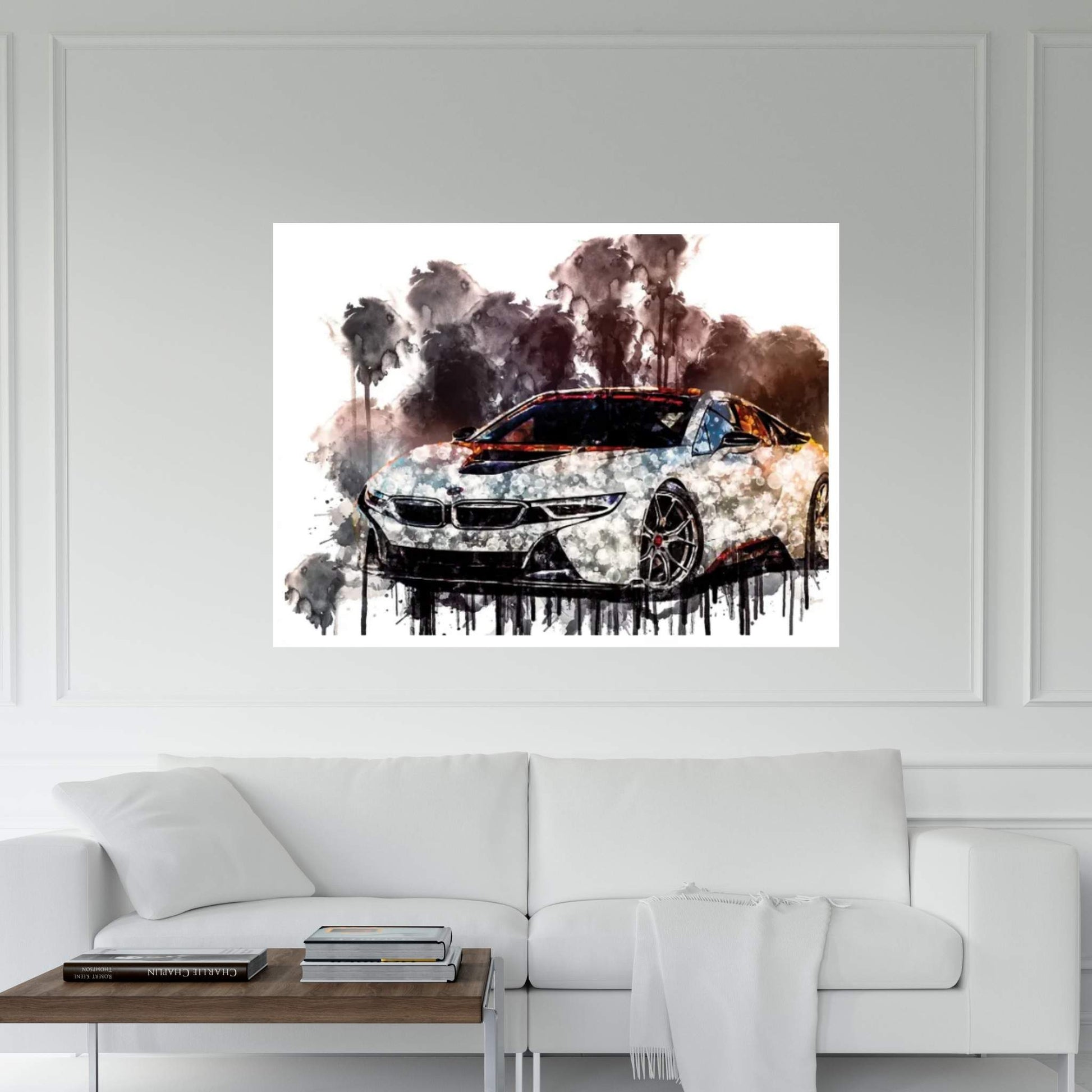 Car 2016 Vorsteiner BMW i8 V FF 103 Canvas Wall Art - Y Canvas