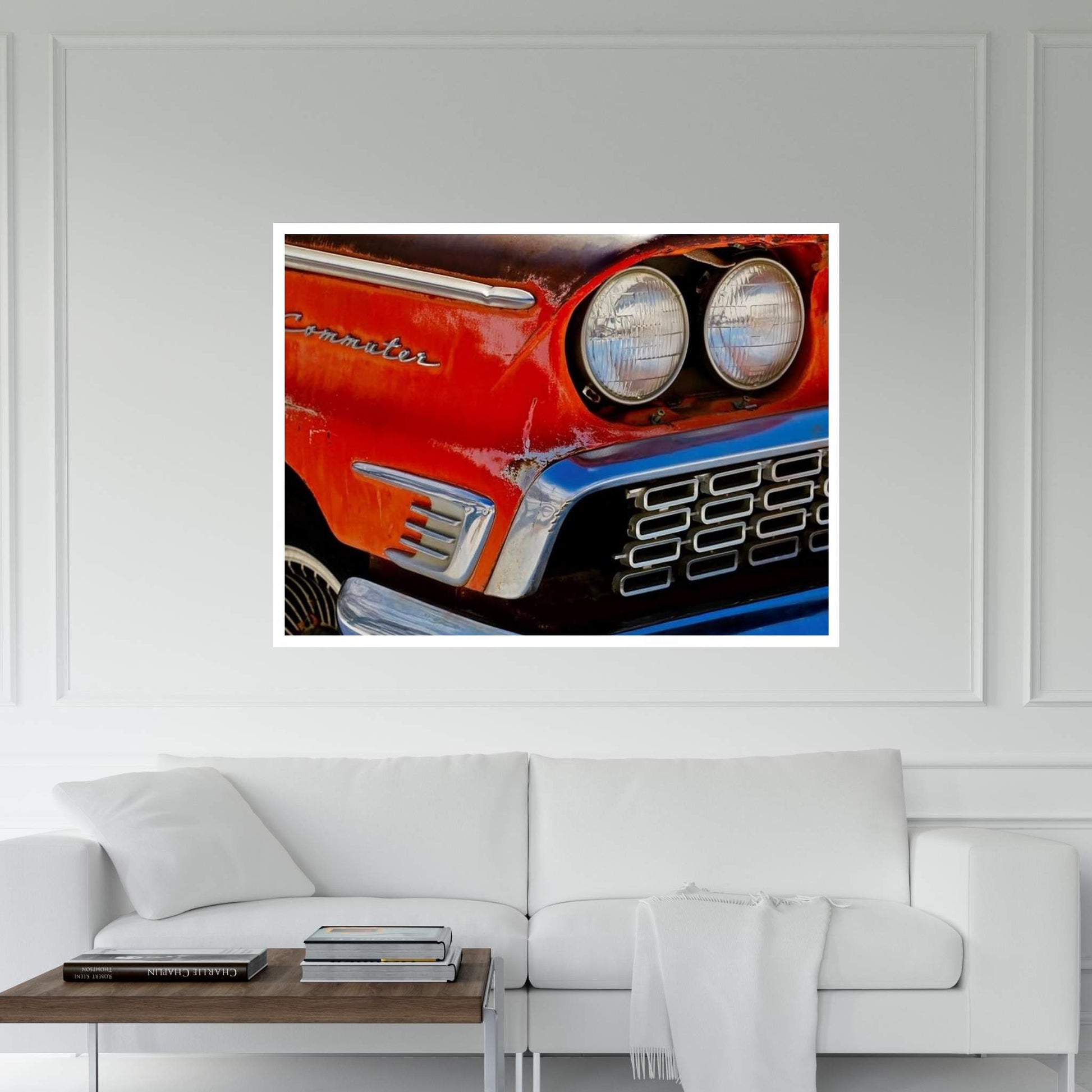 Vintage Commuter Headlight Canvas Wall Art - Y Canvas